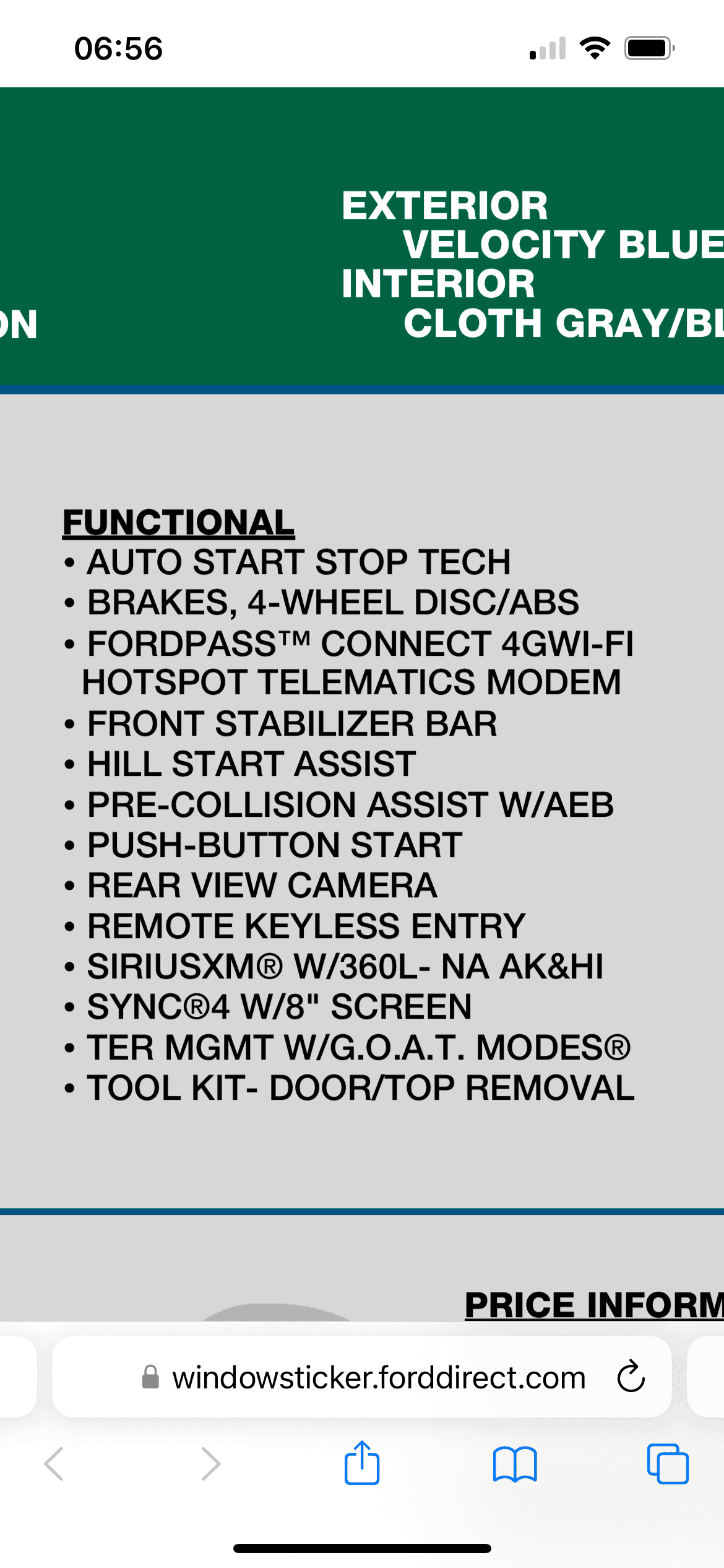 Ford Bronco Bronco Build Week 4/3/2023 1B09A1BC-FF5B-402F-9894-0164509046A8