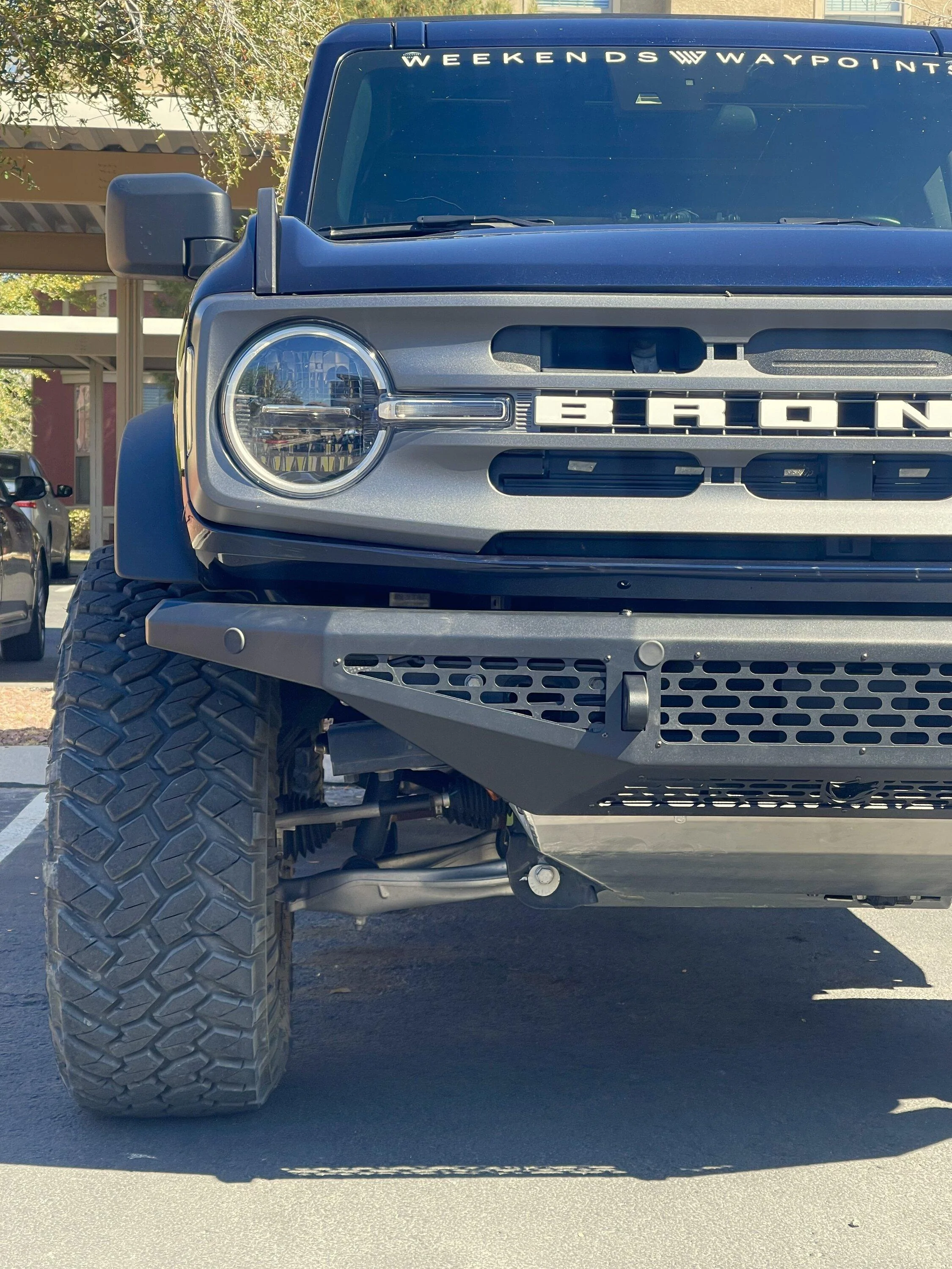 Ford Bronco A Lightweight Steel Front Bumper? - LOBO Off-Road Front Bumper: Installed Photos & Review IMG_4532