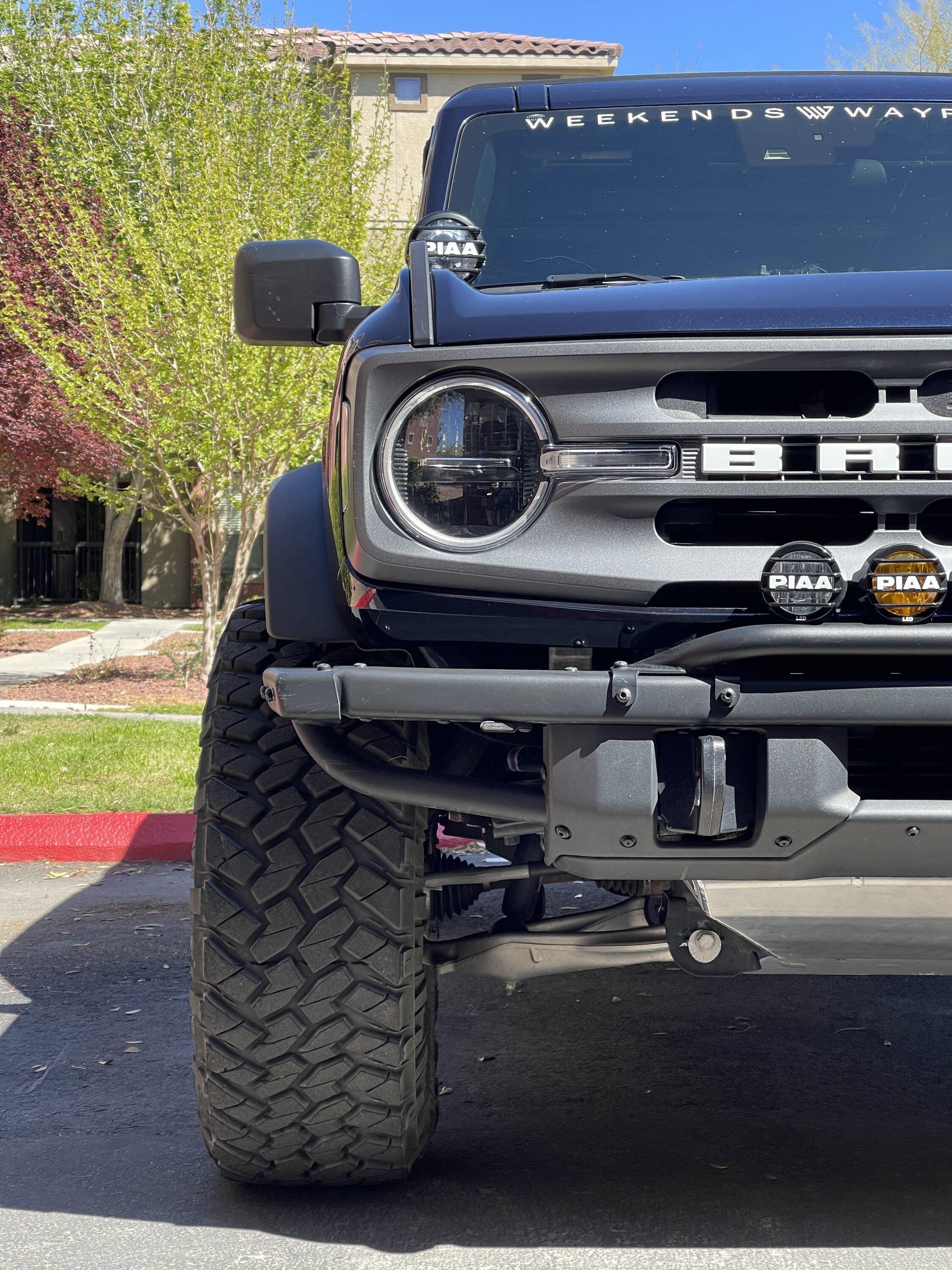 Ford Bronco A Lightweight Steel Front Bumper? - LOBO Off-Road Front Bumper: Installed Photos & Review IMG_4401