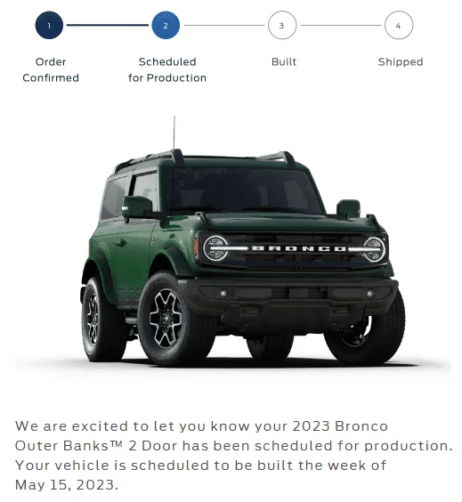 Ford Bronco 📬 4/6/23 Scheduling Emails Now Arriving! FordEmail