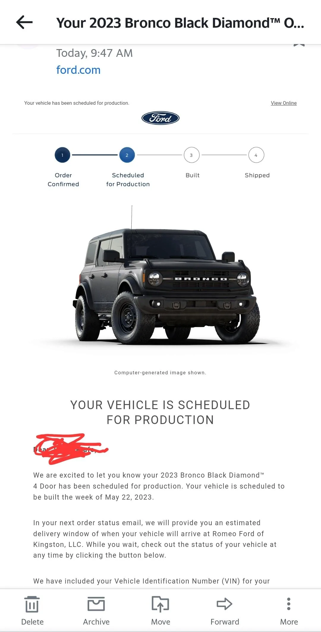 Ford Bronco Can color be changed after being scheduled? Screenshot_20230406_110000_AOL