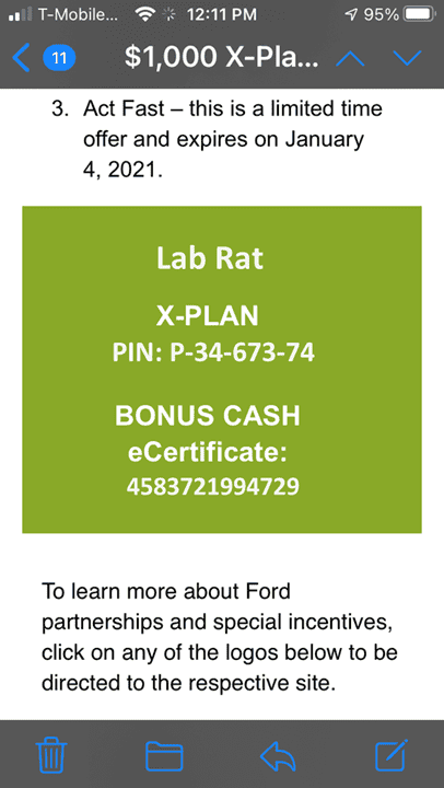 Ford Bronco Special Offer to DAV/DAVA Members: $1,000 Bonus Cash + X-Plan Pricing 1602875620929