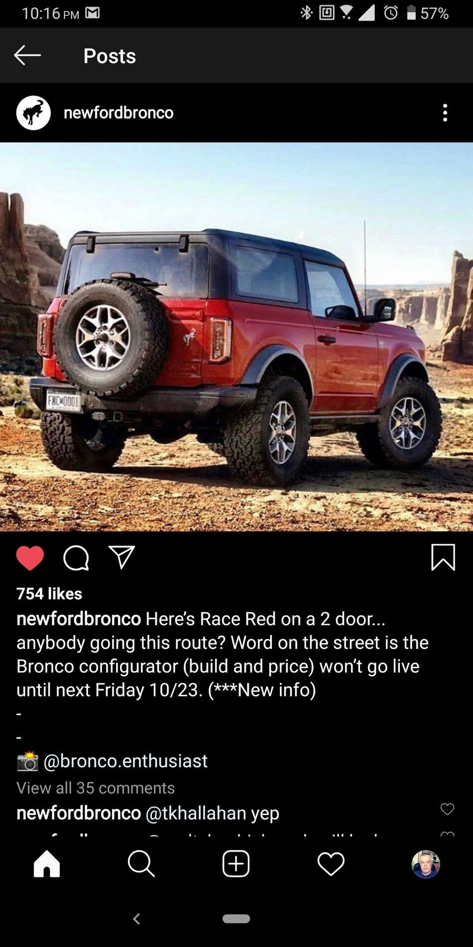 Ford Bronco Bronco Build & Price date Screenshot_20201016-221610800