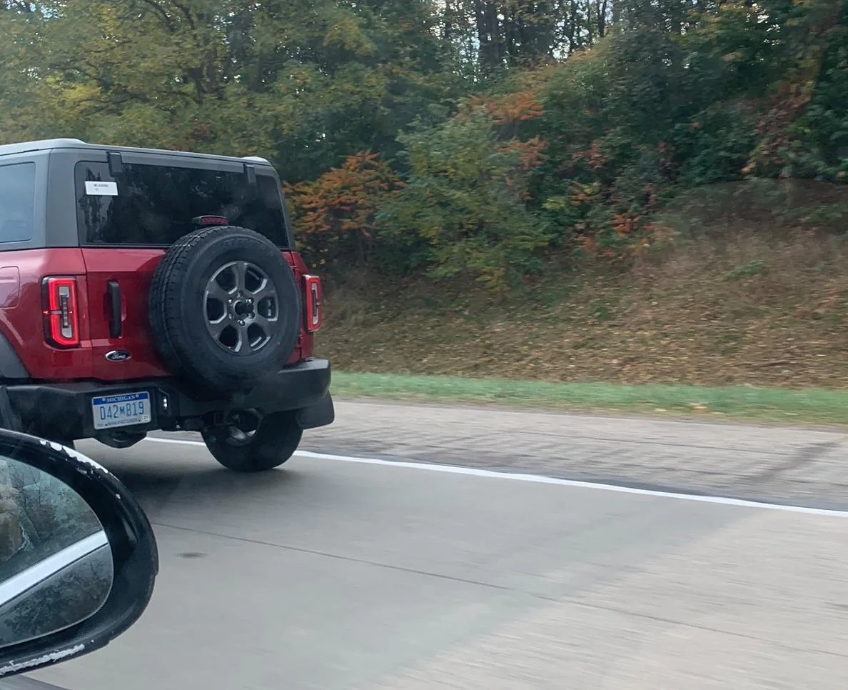Ford Bronco Big Bend Bronco Thread Rapid Red Big Bend 2021 Bronco on the road in the wild real life 4