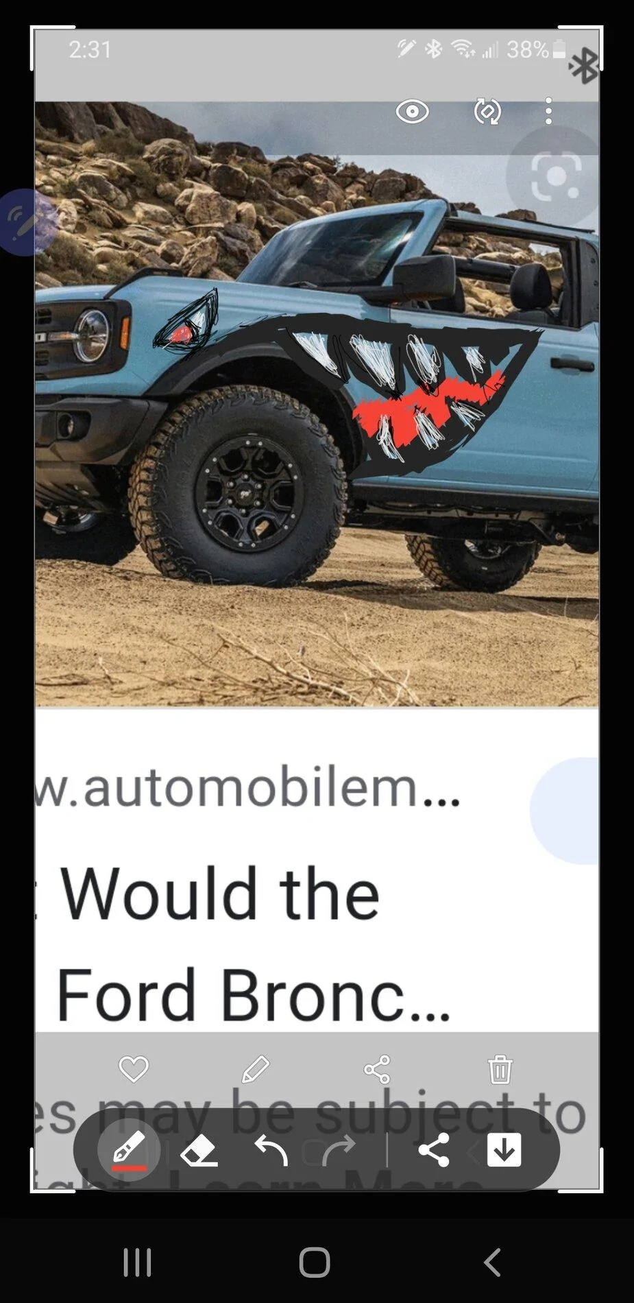 Ford Bronco (VIDEO) Multiple Bronco Warthogs on the road with closeups [TFL] Screenshot_20201018-143601_Samsung captur