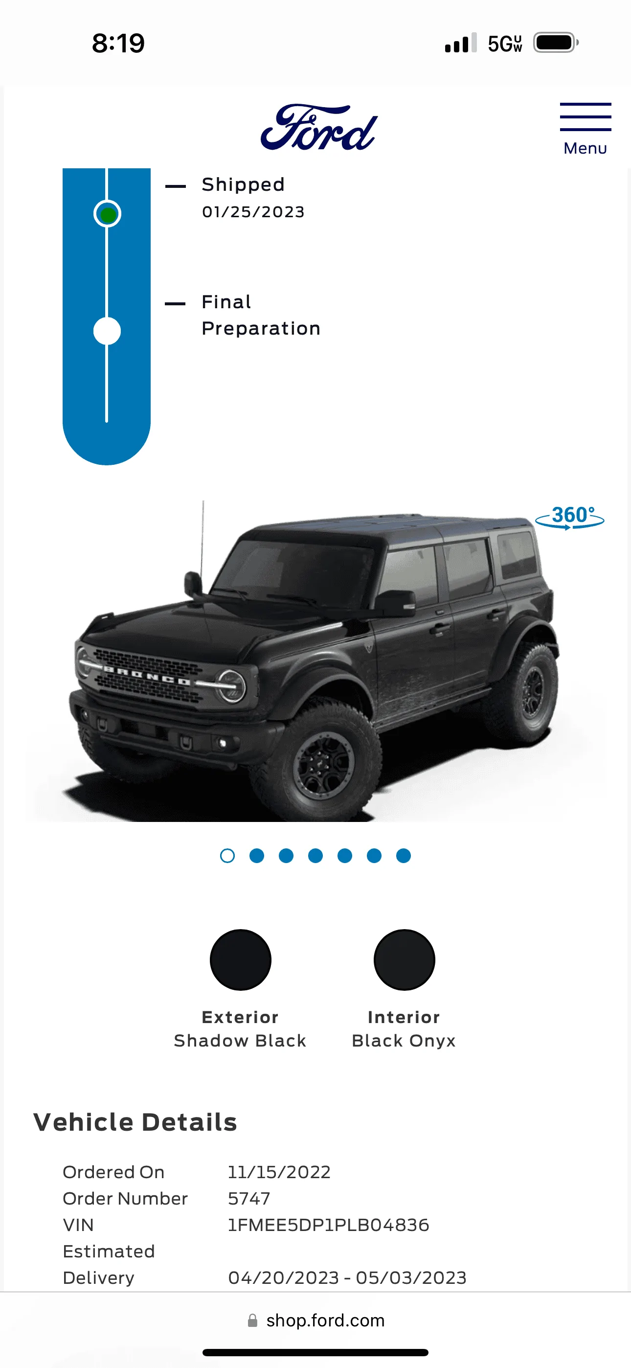 Ford Bronco Bronco Build Week 4/3/2023 57A43B73-ADA7-446A-B96C-547DE94BDB5B