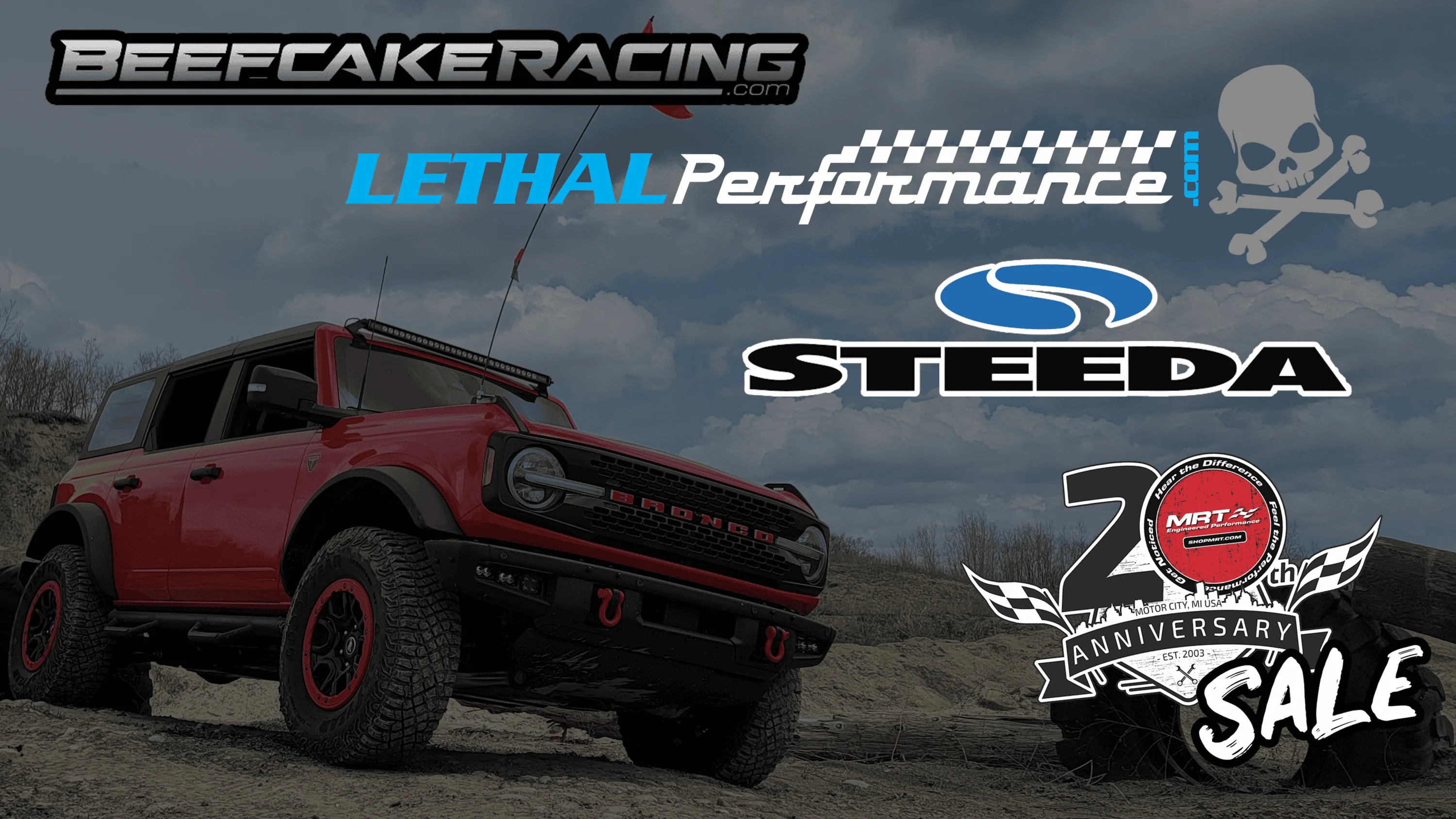 Ford Bronco MRT 20th Anniversary Sale – 15% off Bronco Exhaust and Hood Strut Kits bronco forum sale banner