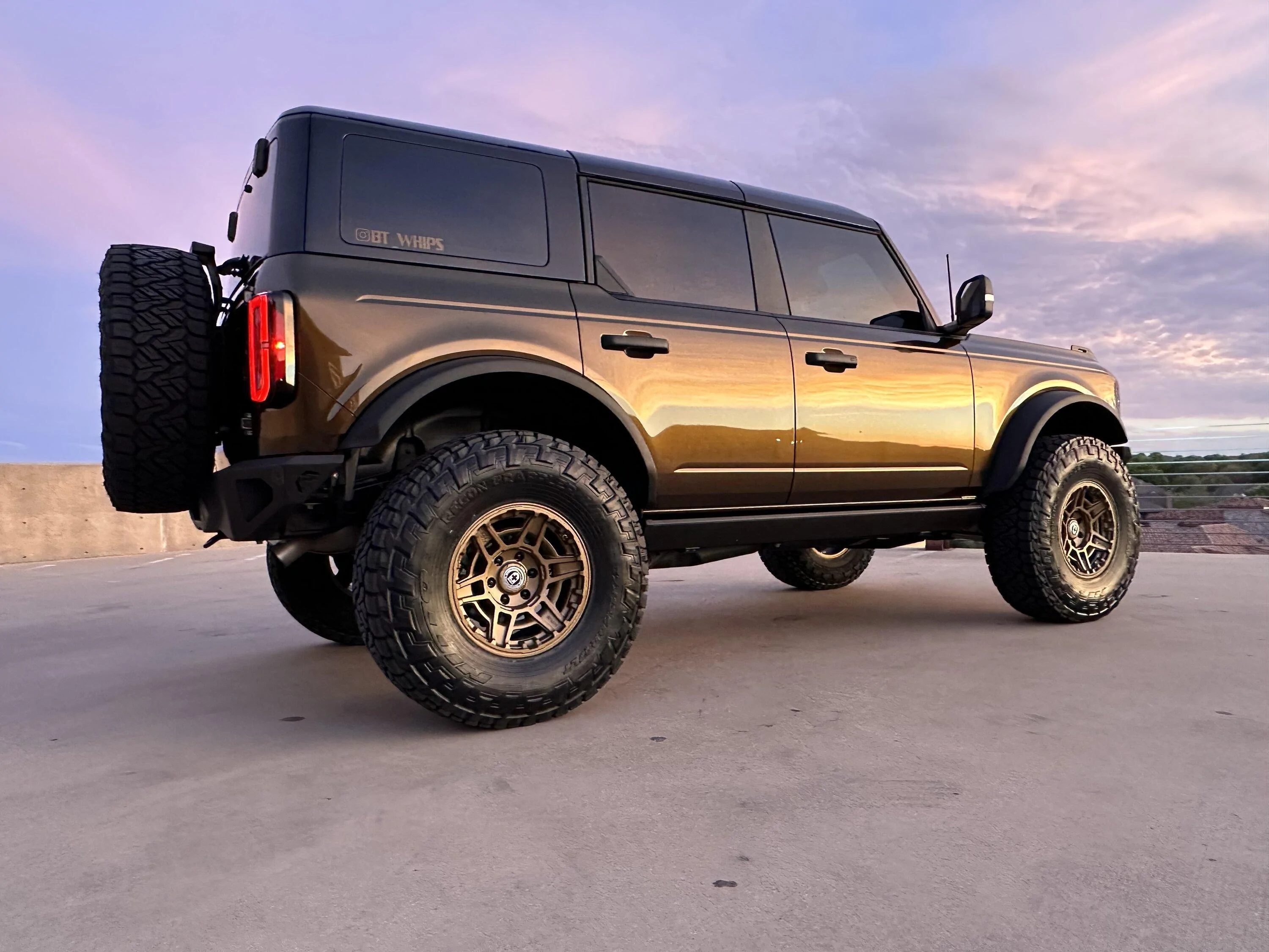 Ford Bronco Wheels, tires and wrapped IMG_3972
