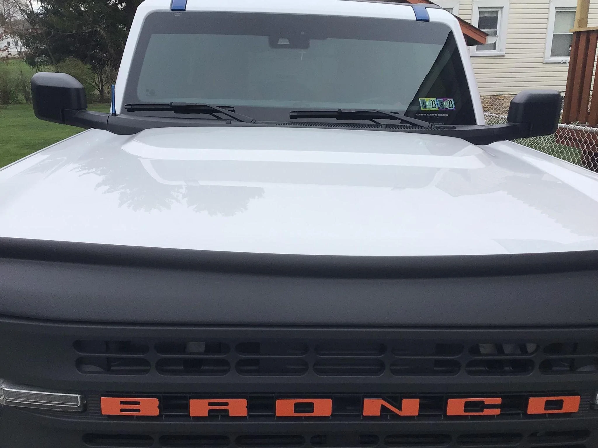 Ford Bronco Installed the Ford Hood Protector Aeroskin II Trail Armor Textured Black For Bronco 2021-2023 BUG1