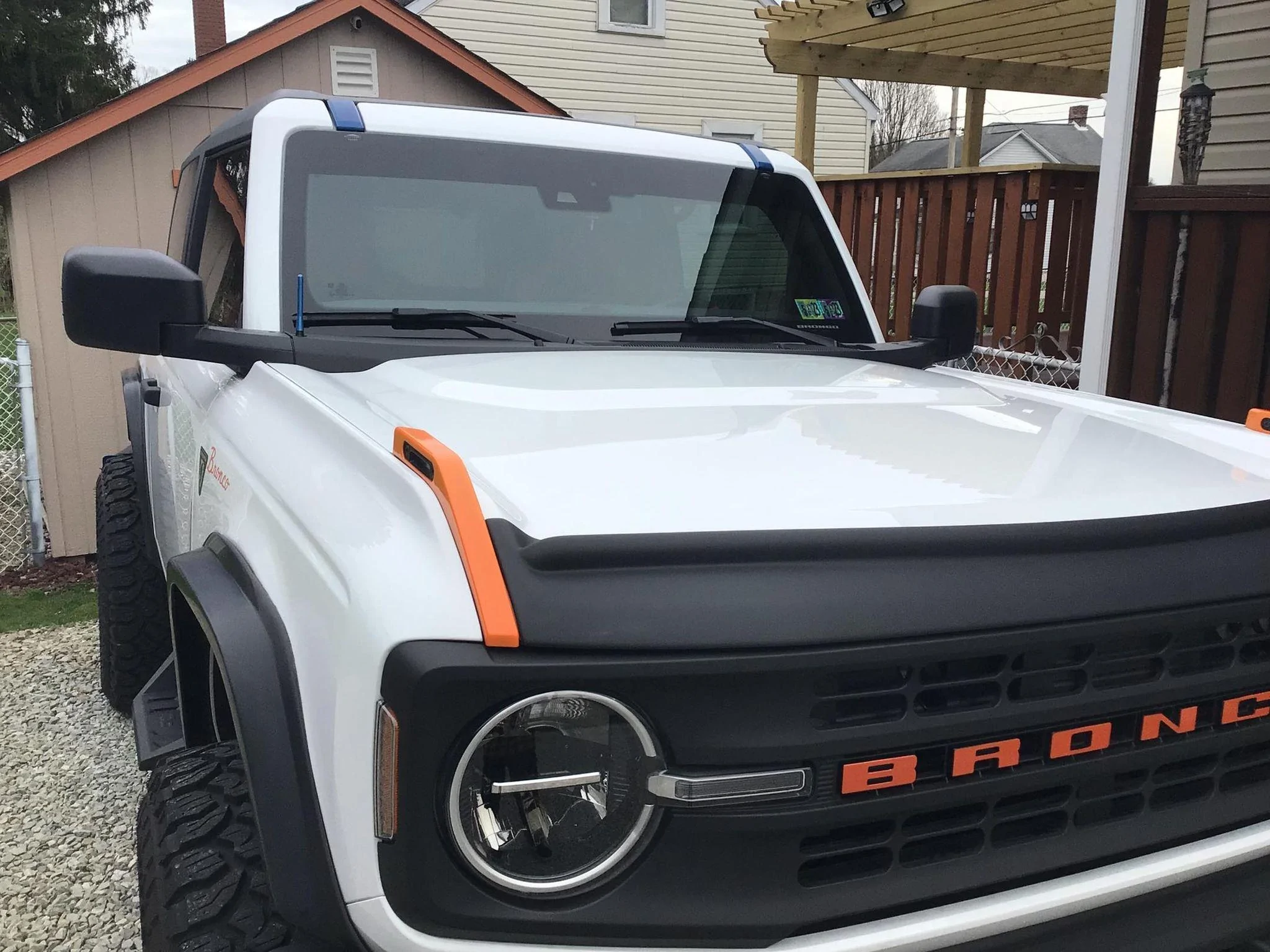 Ford Bronco Installed the Ford Hood Protector Aeroskin II Trail Armor Textured Black For Bronco 2021-2023 BUG2