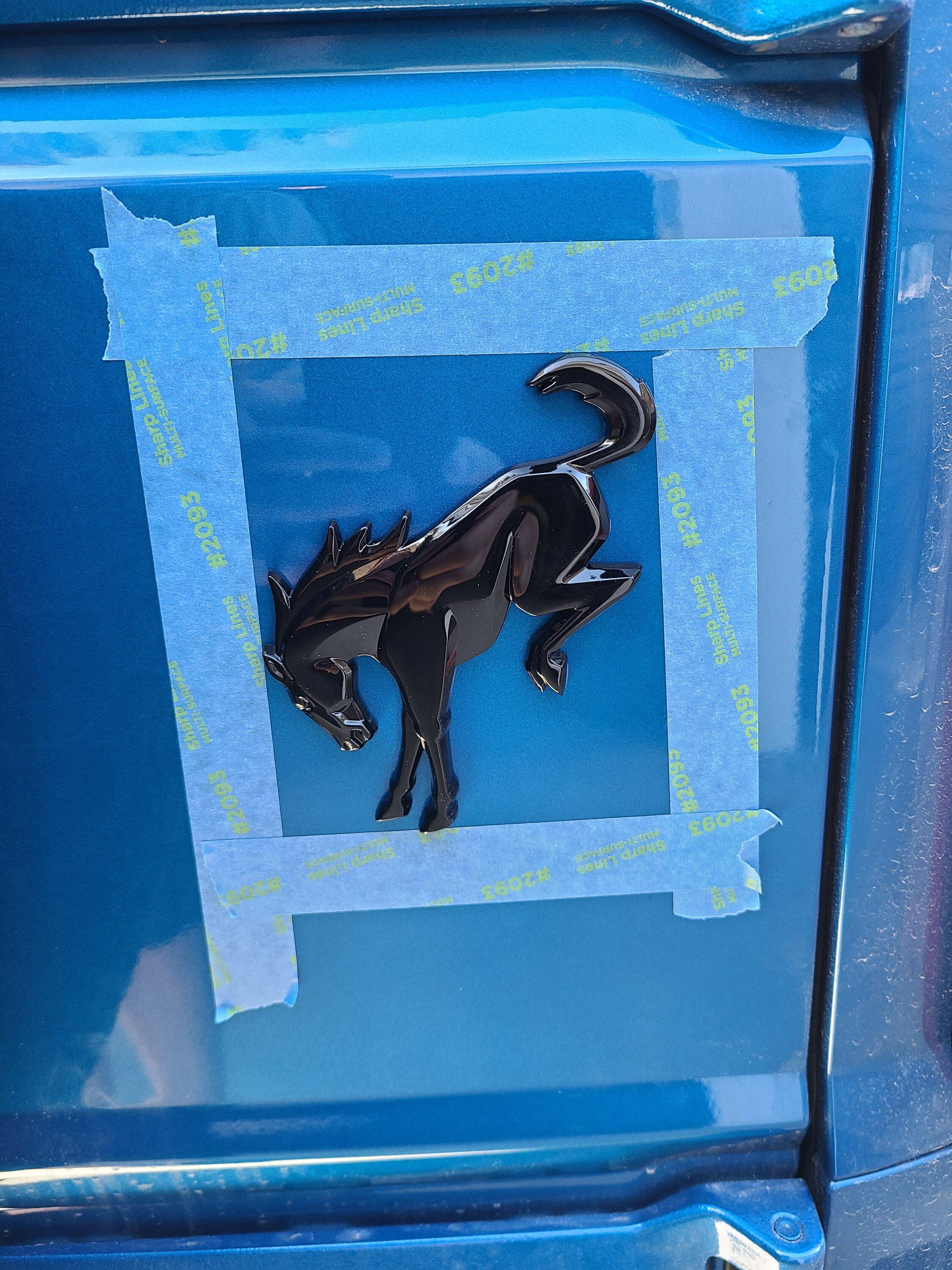 Ford Bronco DIY Tailgate Bronco Emblem Swap 20230211_153728