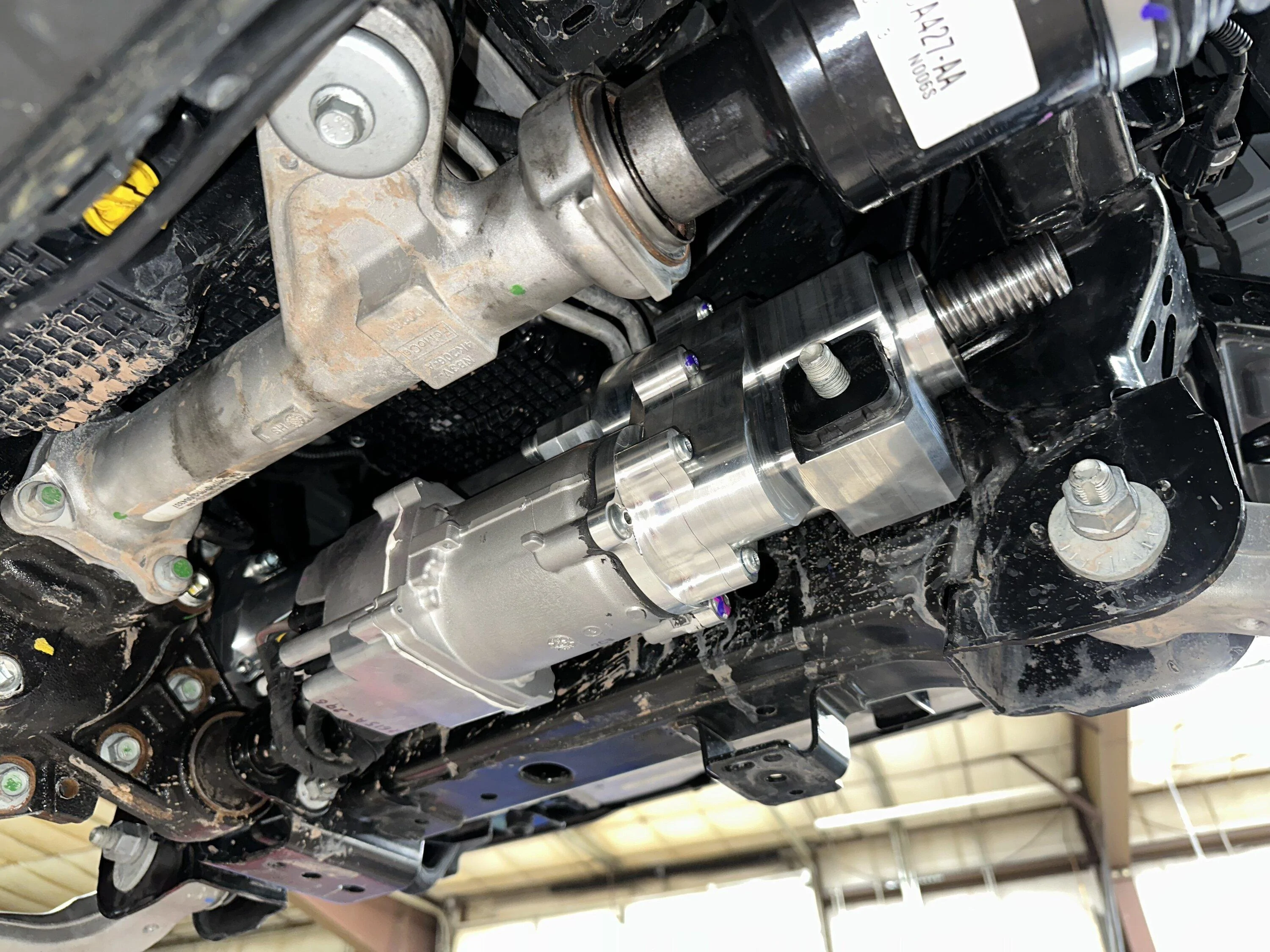 Ford Bronco 74WELD Steering Rack installed review on my Bronco Raptor IMG_2497