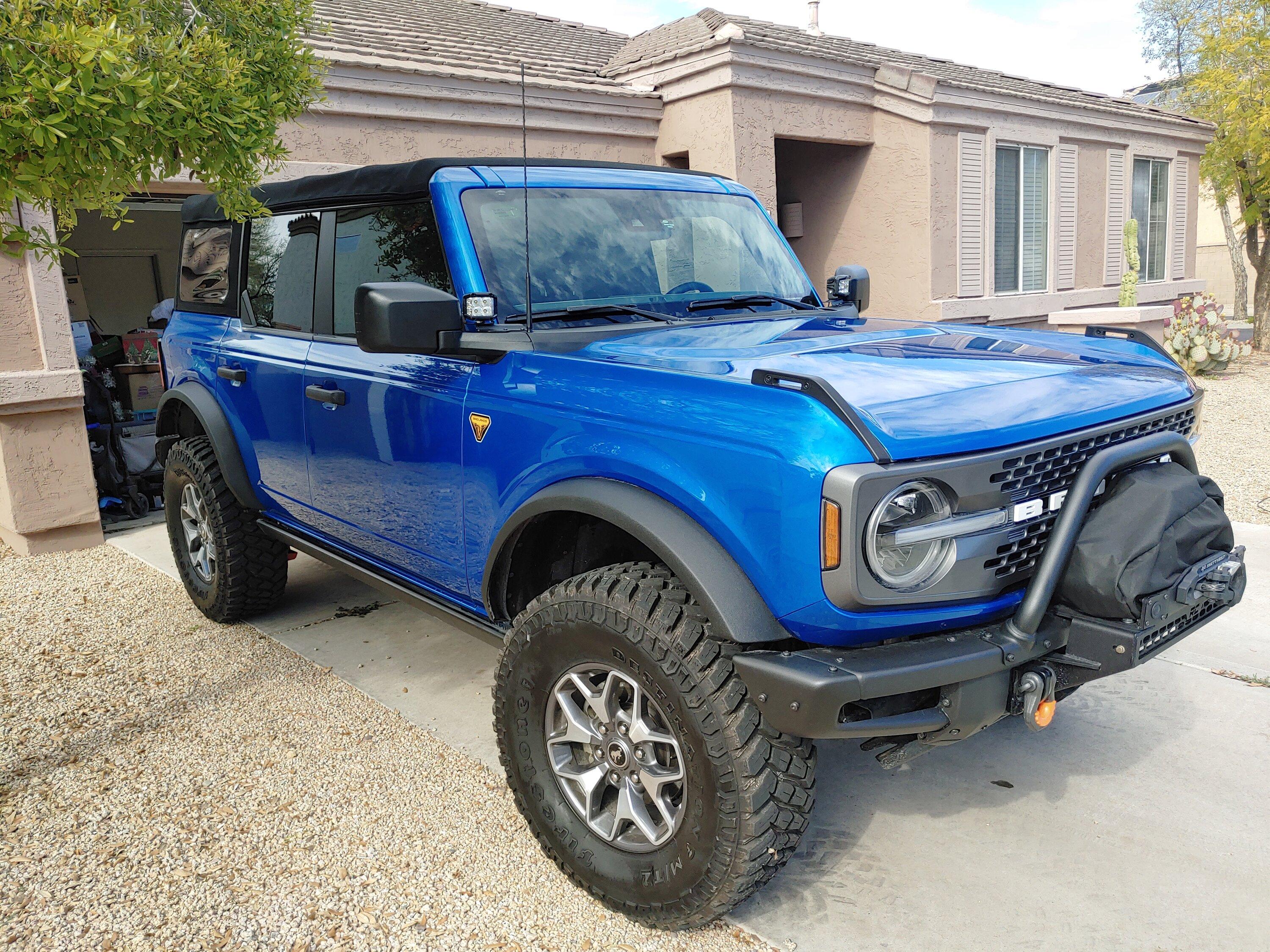 Ford Bronco 35X11.5 TOYO OC AT3 on Stock Badlands w/ No Lift 20230327_154701
