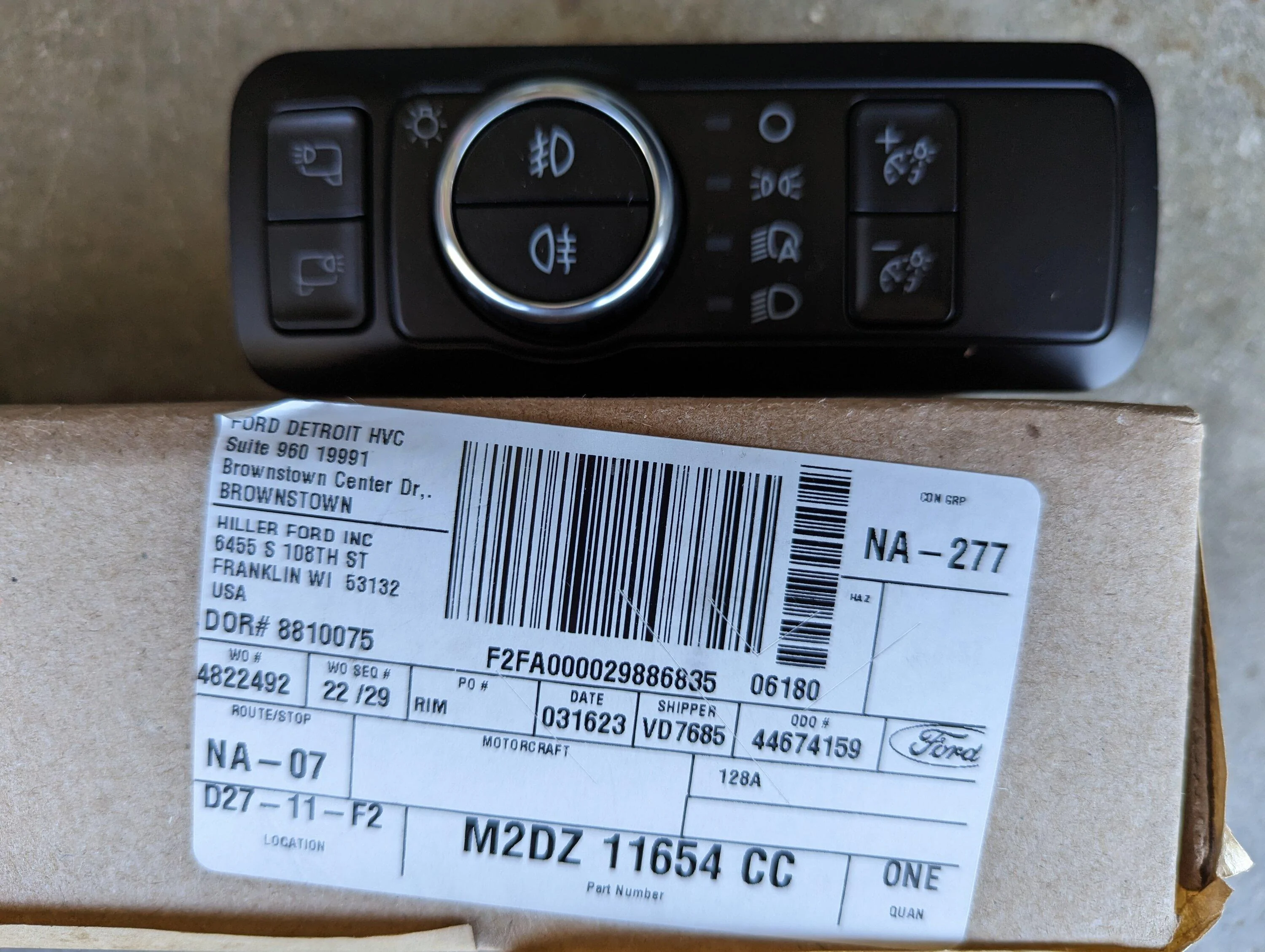Ford Bronco Factory Fog Light Switch PXL_20230410_212641674