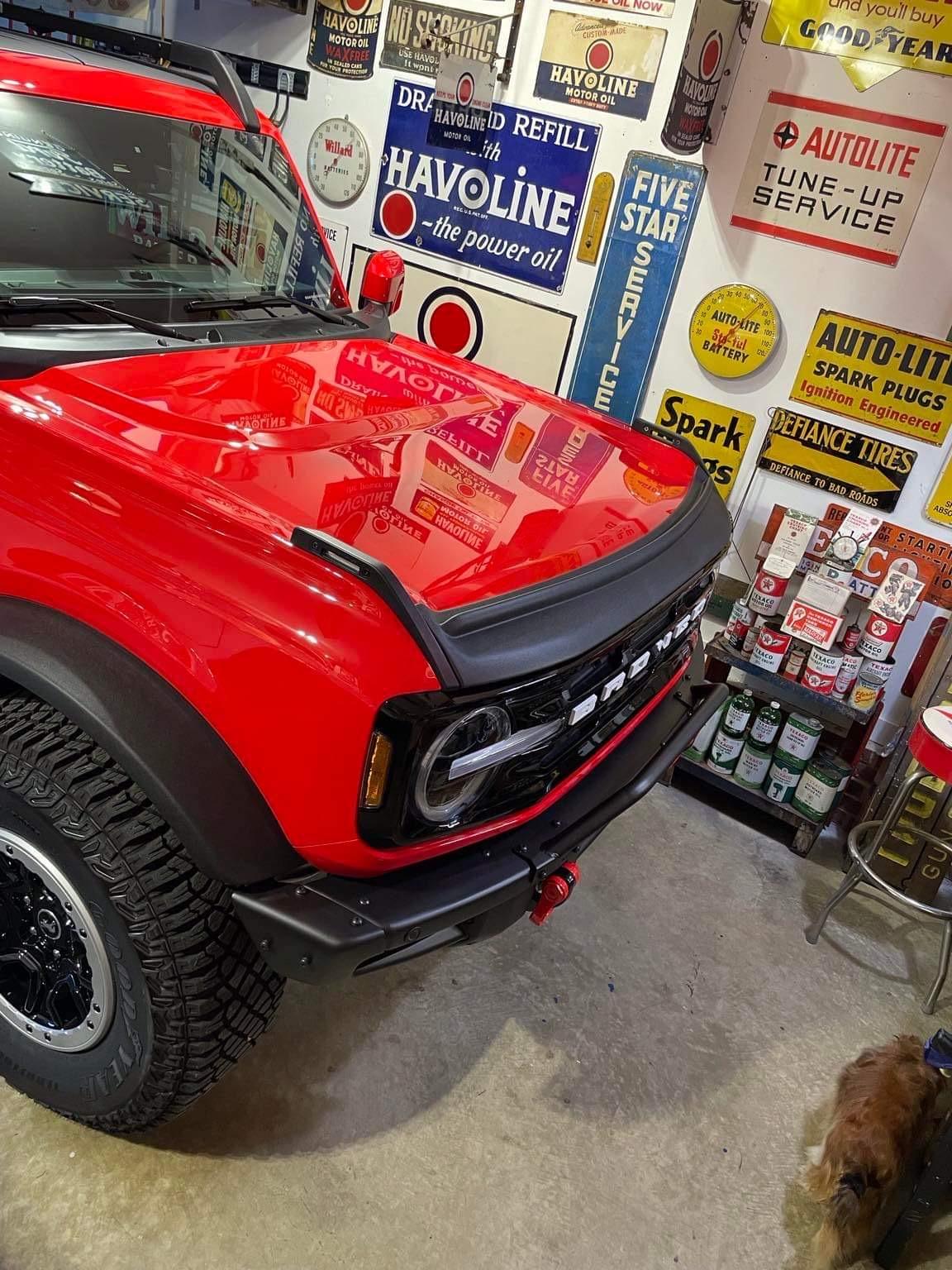 Ford Bronco Installed the Ford Hood Protector Aeroskin II Trail Armor Textured Black For Bronco 2021-2023 62B4AC69-0762-4546-9C4E-43B45FB2FD3F