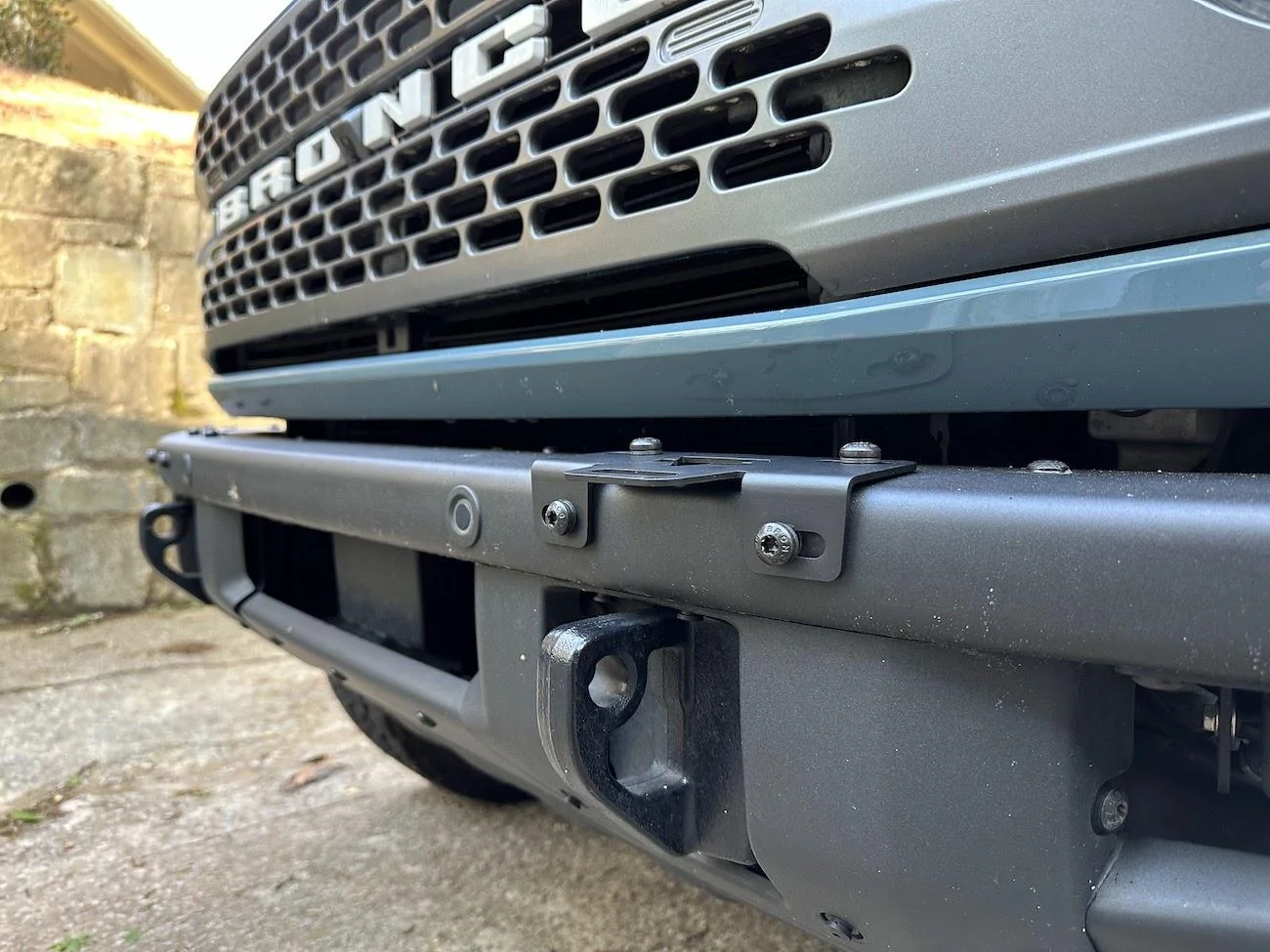 Ford Bronco Tricky Motorsports Bumper Light Brackets x Auxbeam Round LED Offroad Lights IMG_0034