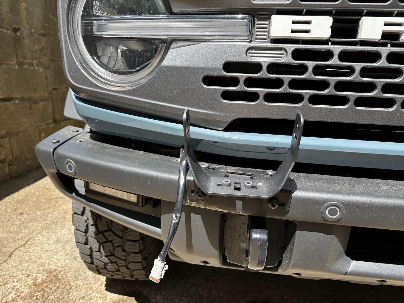 Ford Bronco Tricky Motorsports Bumper Light Brackets x Auxbeam Round LED Offroad Lights IMG_0043