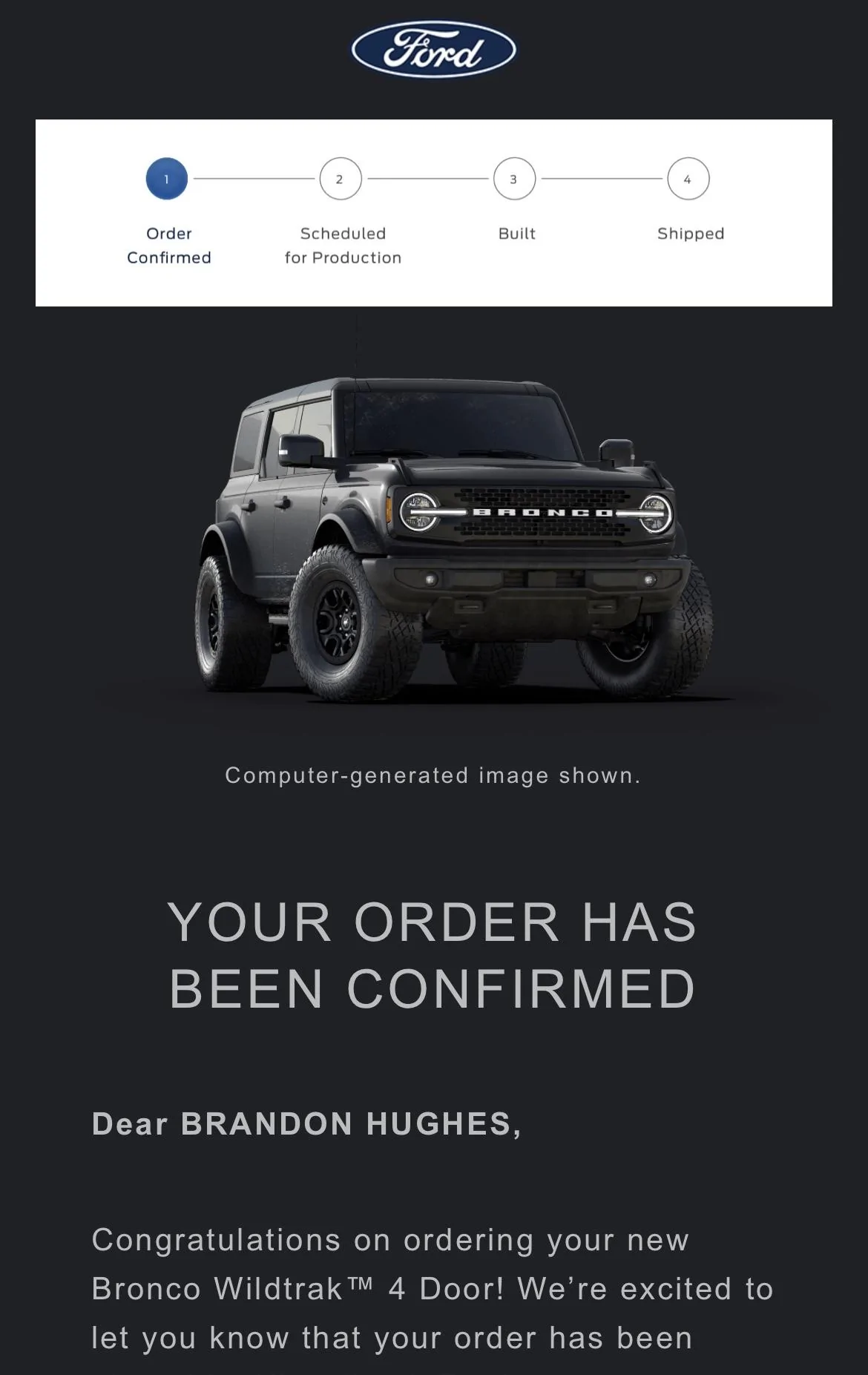 Ford Bronco Placed my 2023 Bronco Order! ... Post Yours! IMG_4486