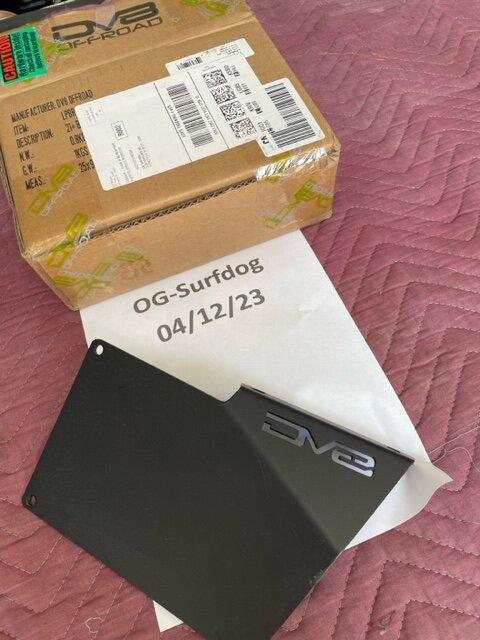 Ford Bronco DV8 Modular Front Bumper License Relocation Bracket | On the Side image0