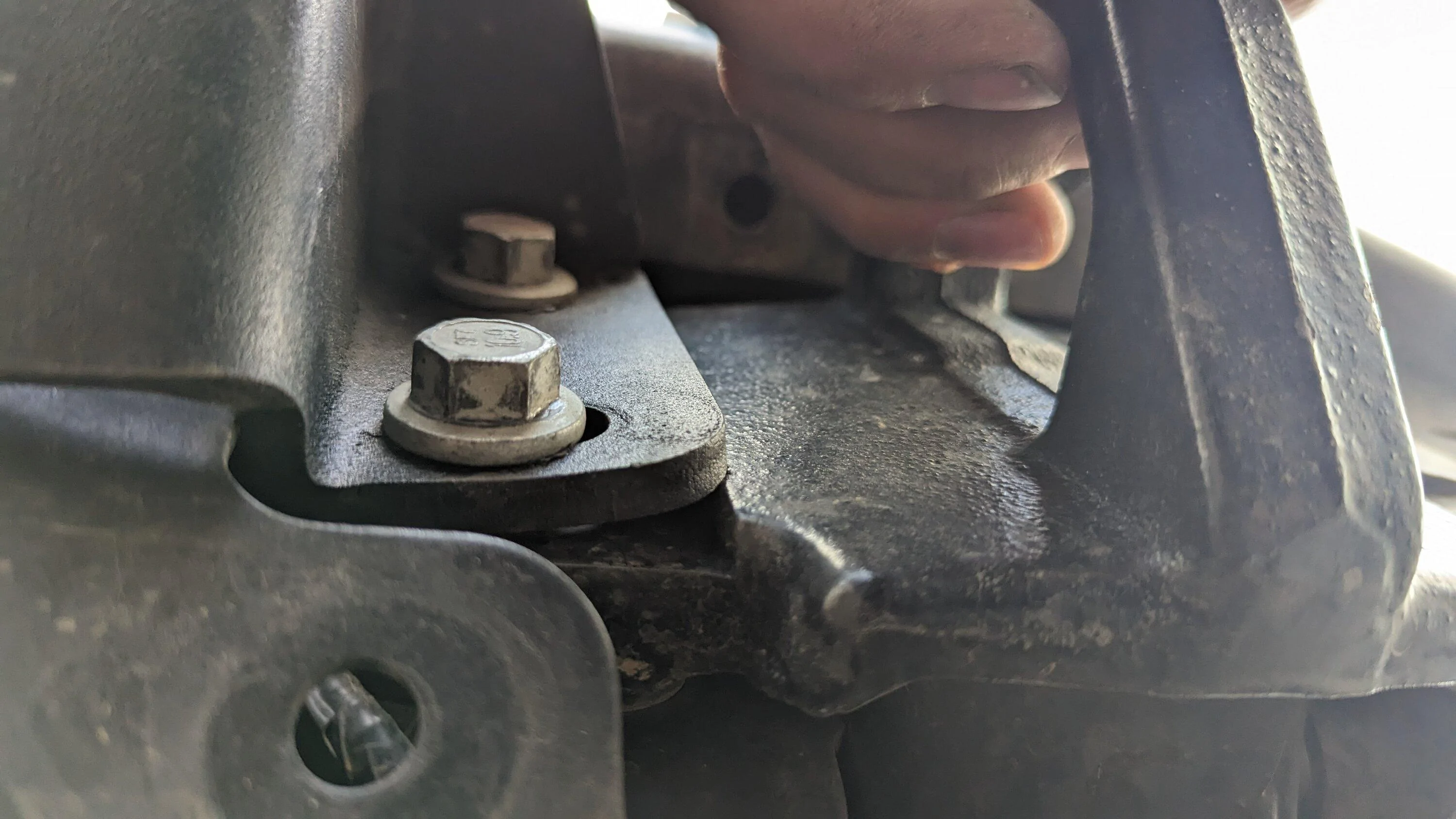 Ford Bronco Damage while using winch on improperly installed Rough Country High Mount PXL_20230412_233502124