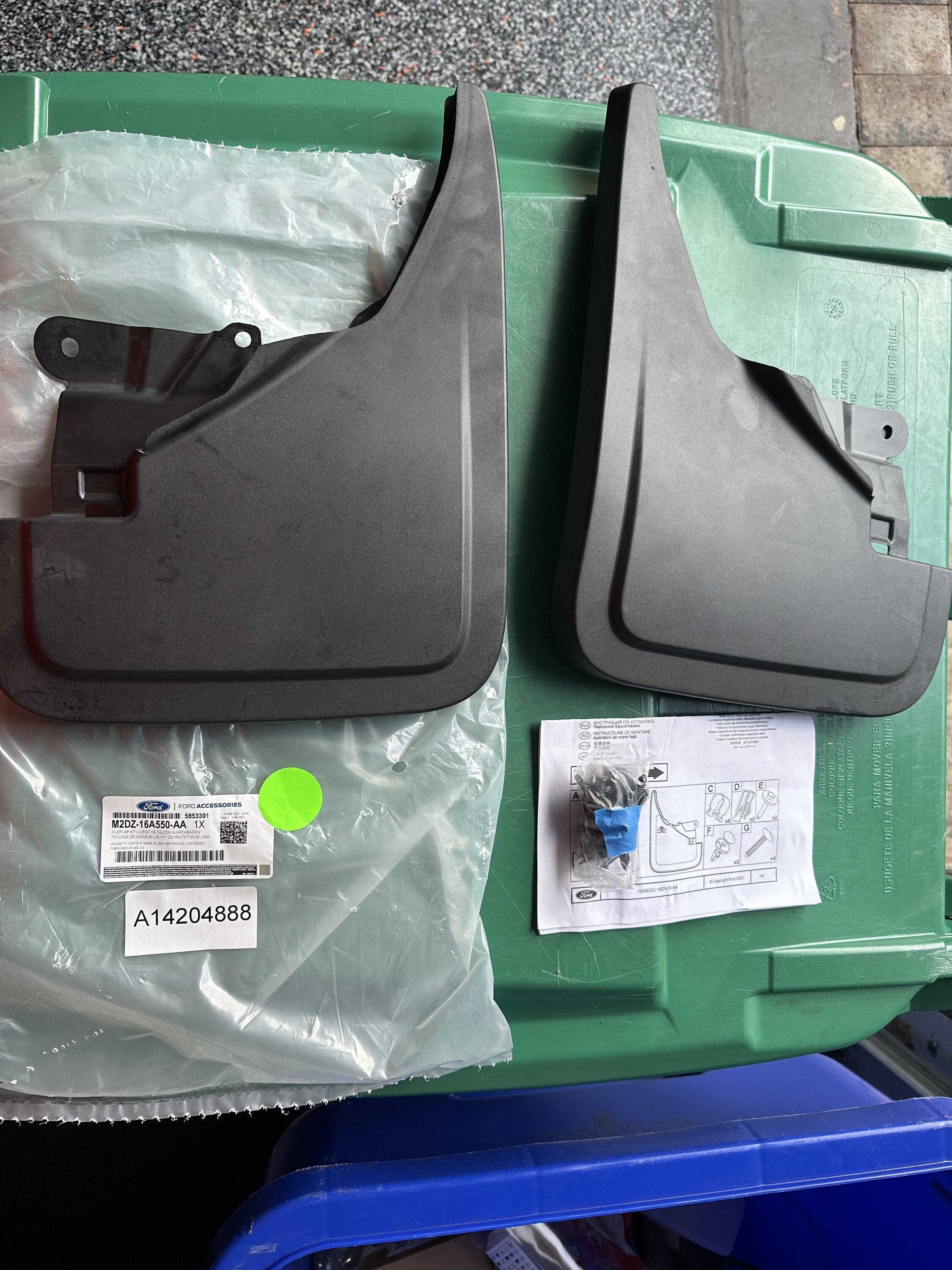 Ford Bronco Ford OEM Front Mud Flaps M2DZ-16A550-AA IMG_7529
