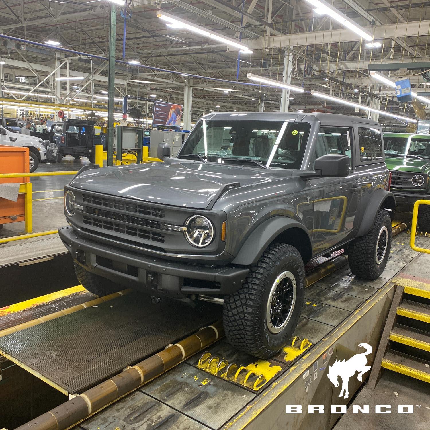 Ford Bronco 3/20/2023 Build Week with spreadsheet image