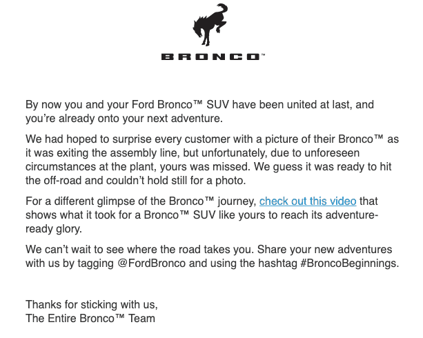 Ford Bronco 3/20/2023 Build Week with spreadsheet Screenshot 2023-04-14 at 4.12.25 PM