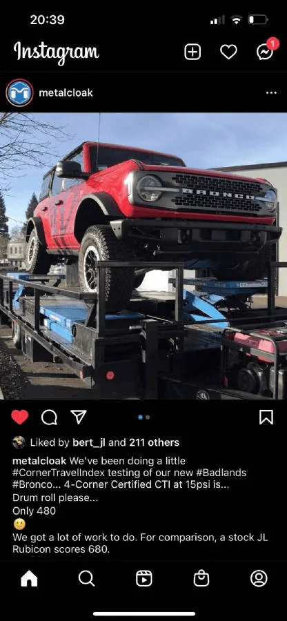 Ford Bronco Do we have a Badlands CTI score yet? 1681587839094