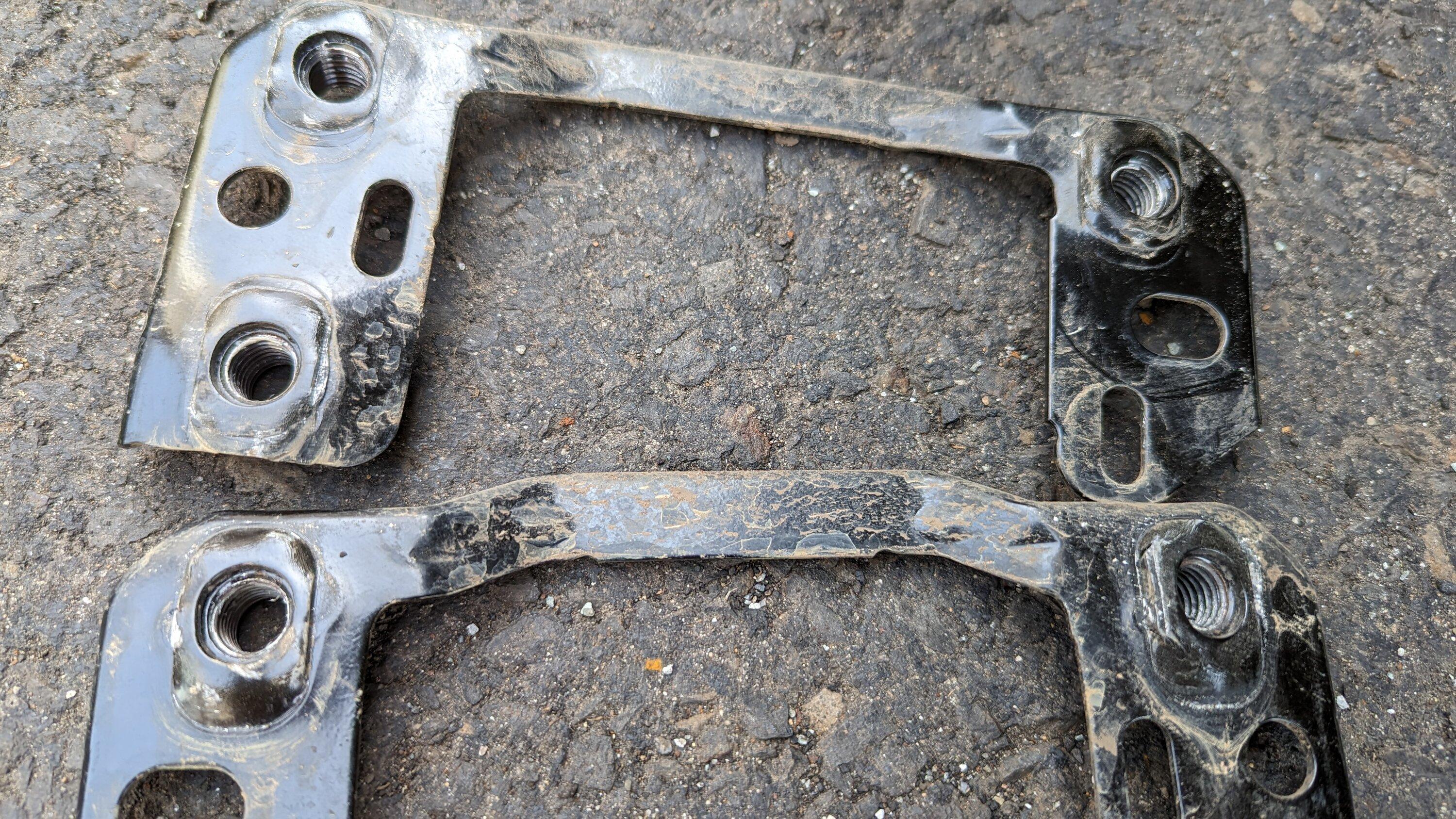 Ford Bronco Damage while using winch on improperly installed Rough Country High Mount PXL_20230415_212015803