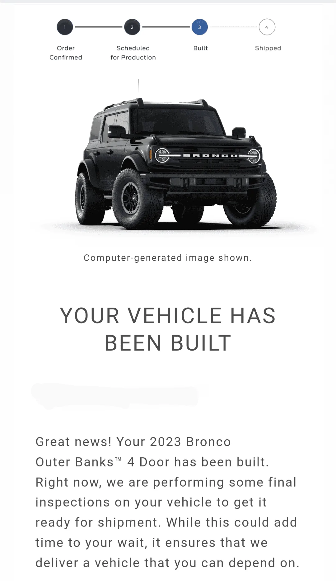 Ford Bronco Bronco Build Week 4/10/2023 Screenshot_20230416-071612