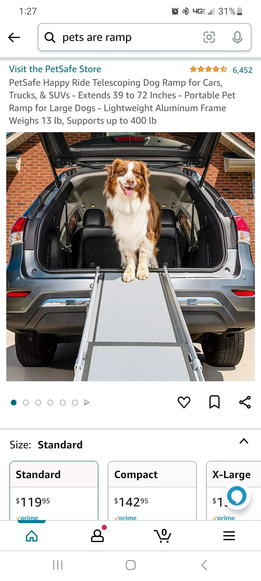 Ford Bronco Getting dog into Sas. Screenshot_20230417_012738_Amazon Shopping