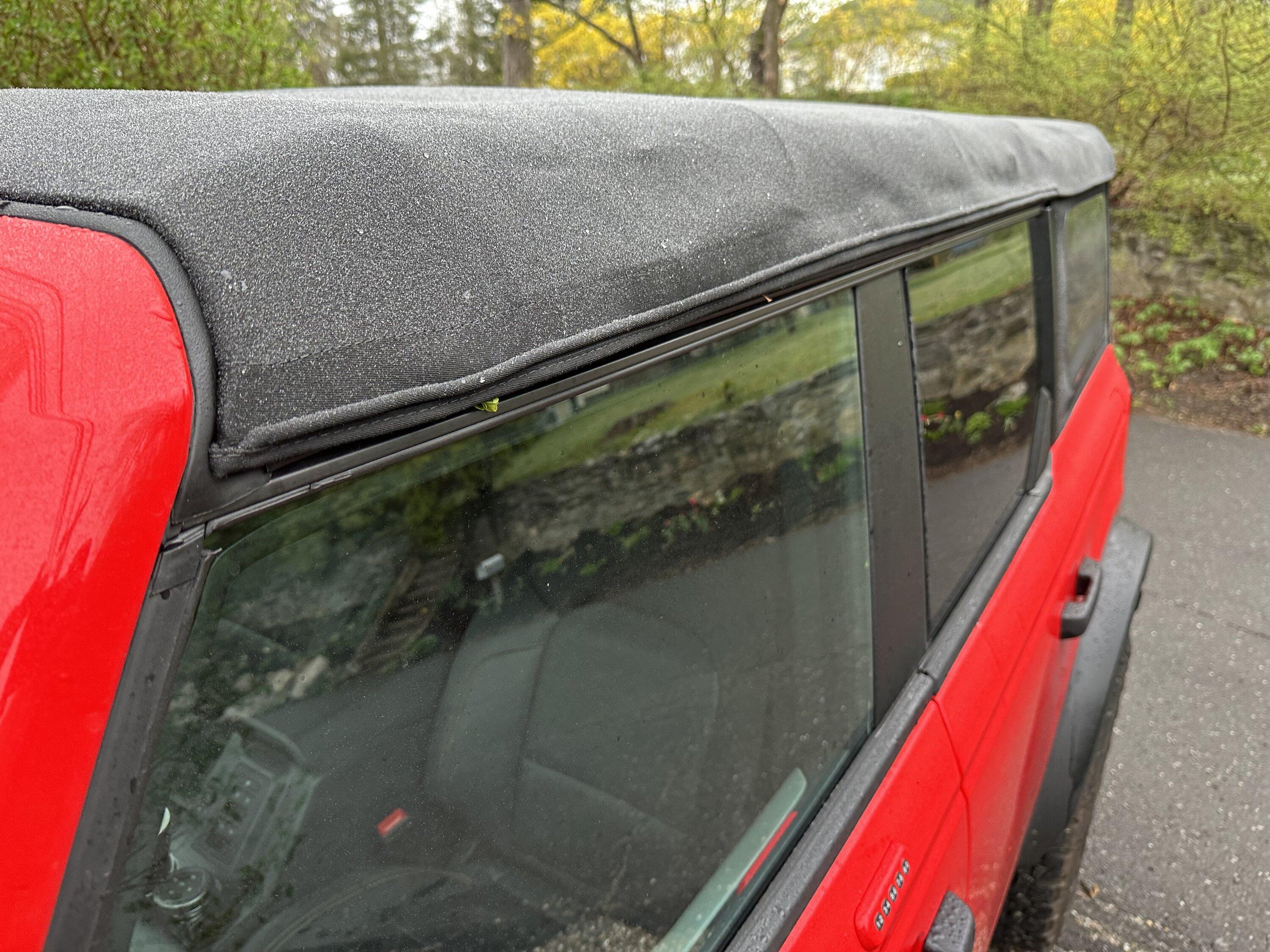 Ford Bronco Lumpy soft top after first time putting it down— Is this normal? IMG_2067