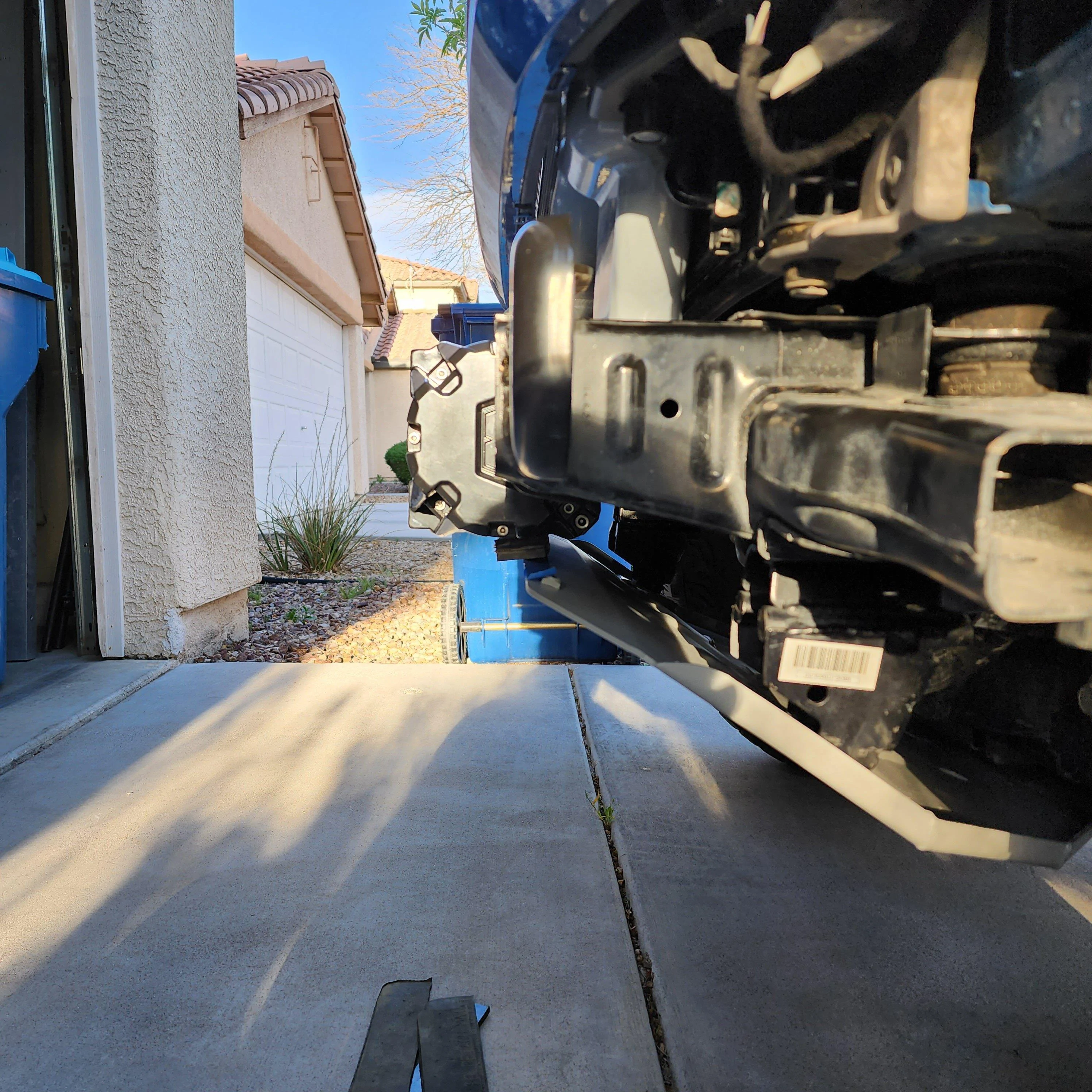 Ford Bronco Damage while using winch on improperly installed Rough Country High Mount 20230416_180957
