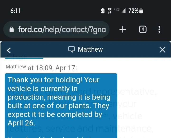 Ford Bronco Bronco Build Week 4/10/2023 Screenshot_20230417-181103_Chrome~2
