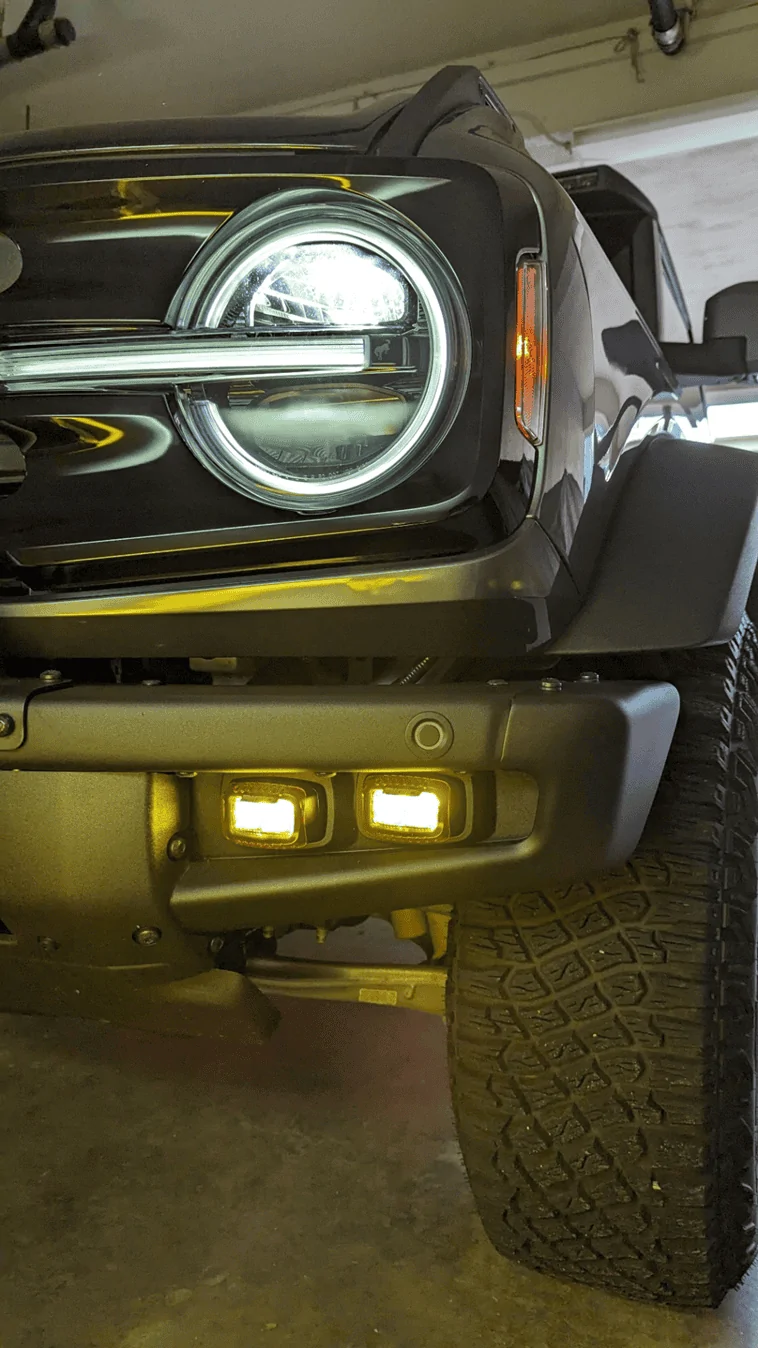 Ford Bronco DIY: Raptor Fog Lights Installed on Standard Bronco 1681776770781