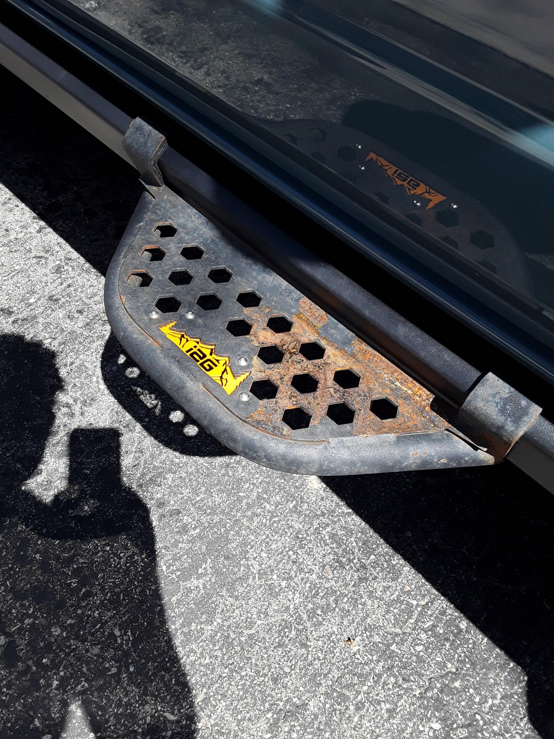 Ford Bronco IAG steps - not holding up well to the elements 20230413_114922