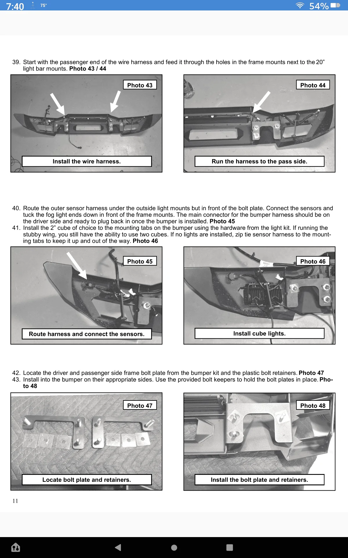 Ford Bronco Damage while using winch on improperly installed Rough Country High Mount Screenshot_20230418-194029