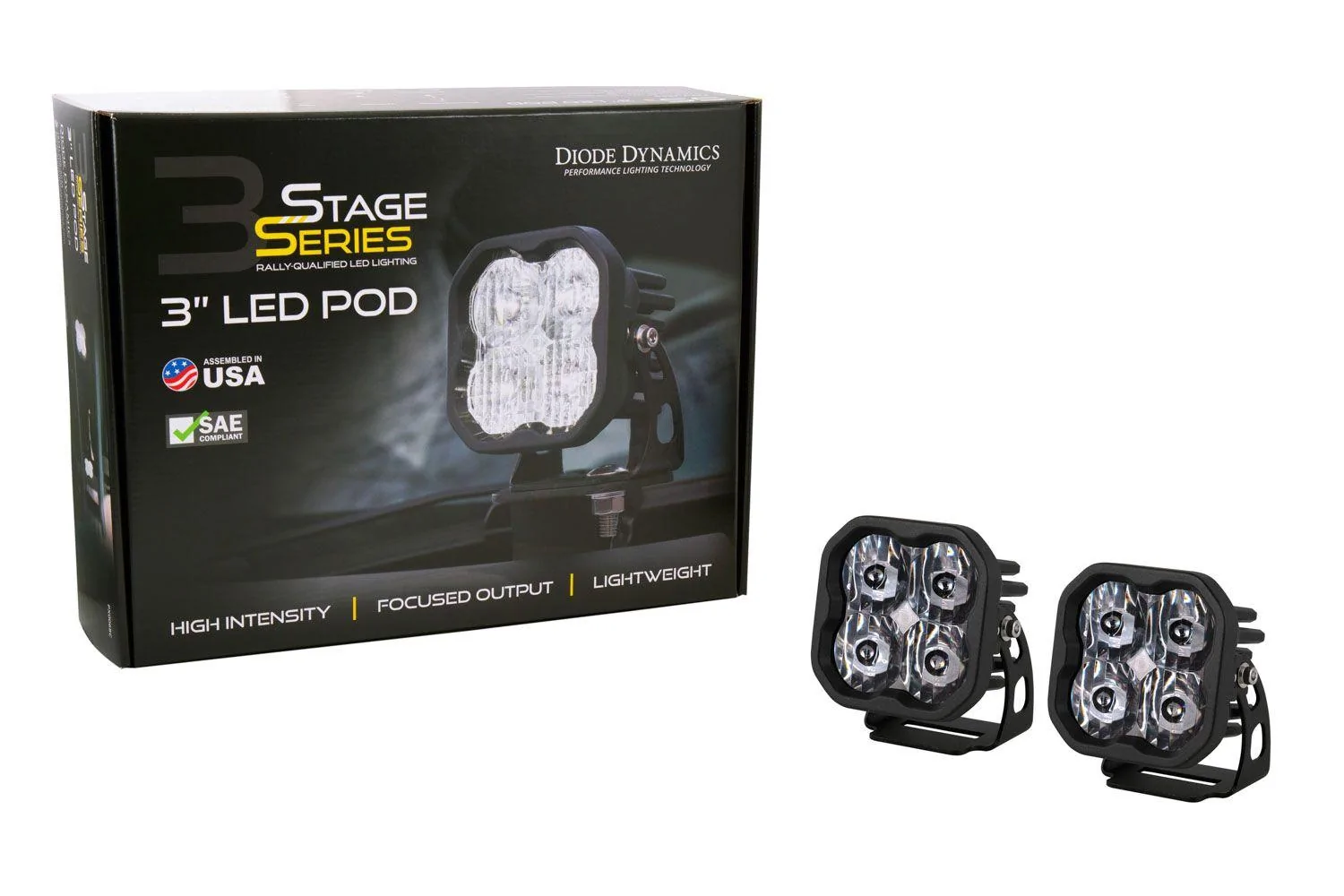 Ford Bronco SS3 3" LED Pods | Diode Dynamics BzrB9bl
