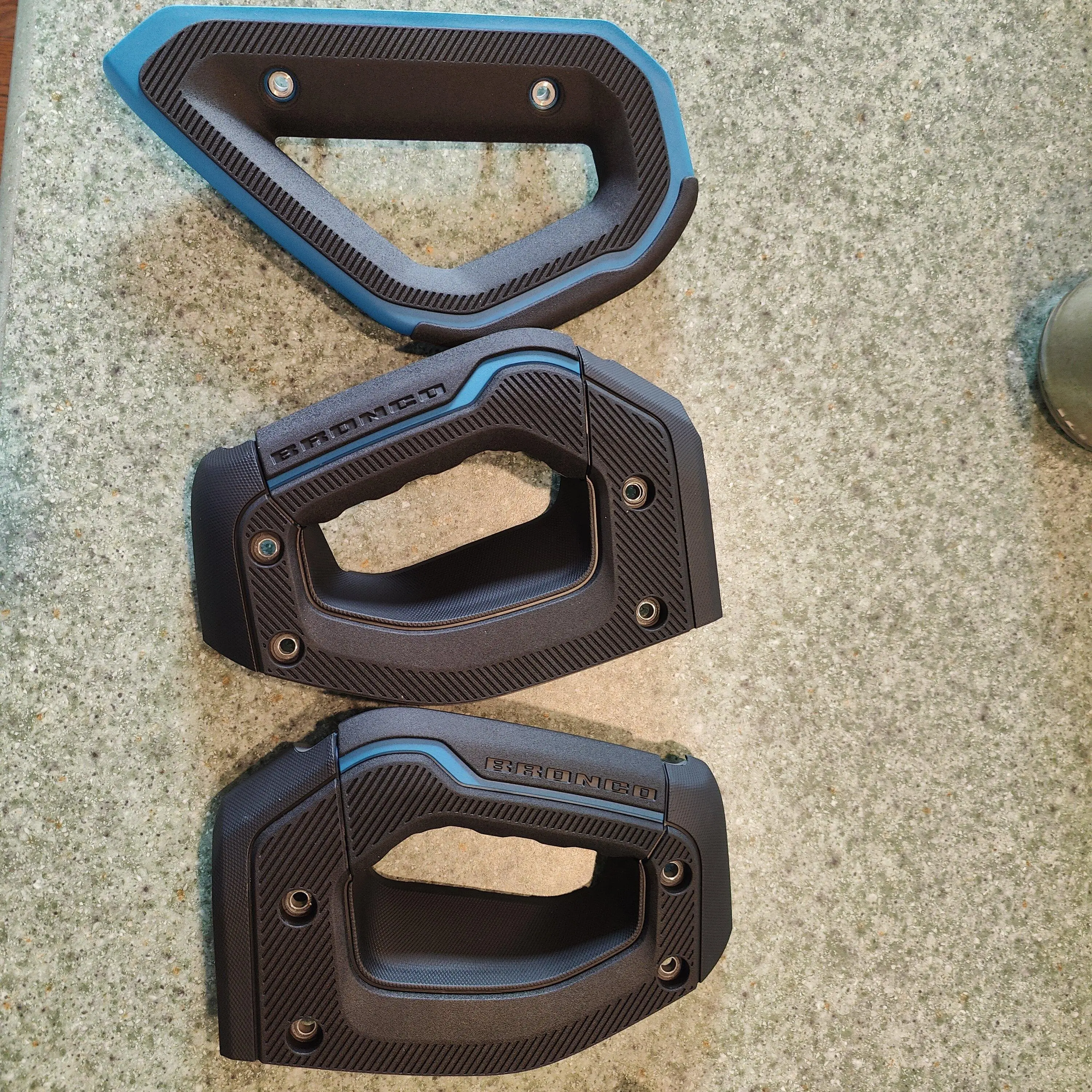 Ford Bronco Blue grab handles IMG20230419181240