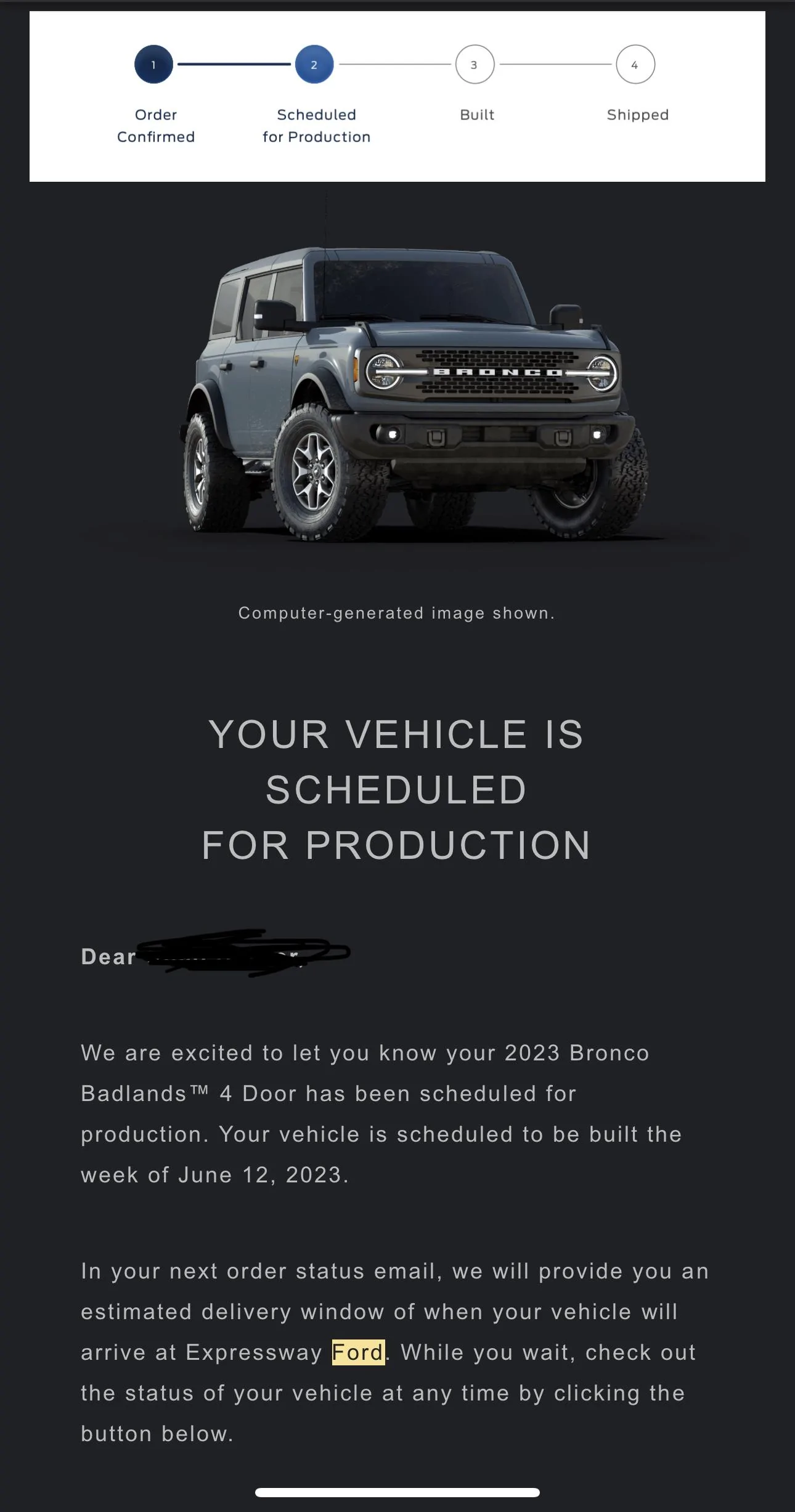 Ford Bronco 📬 4/20/23 Scheduling Emails Now Arriving! IMG_1342