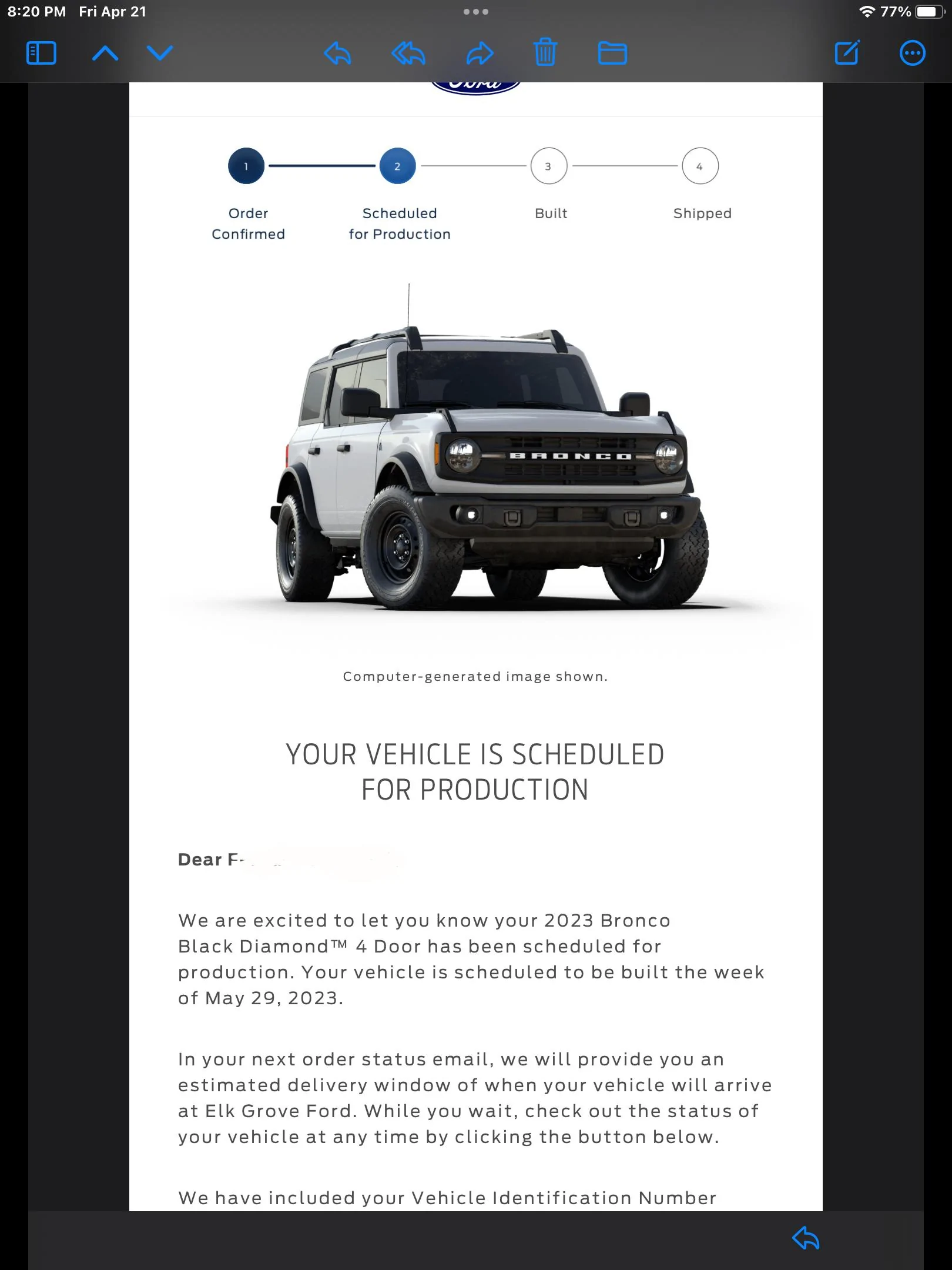 Ford Bronco Placed my 2023 Bronco Order! ... Post Yours! IMG_0630