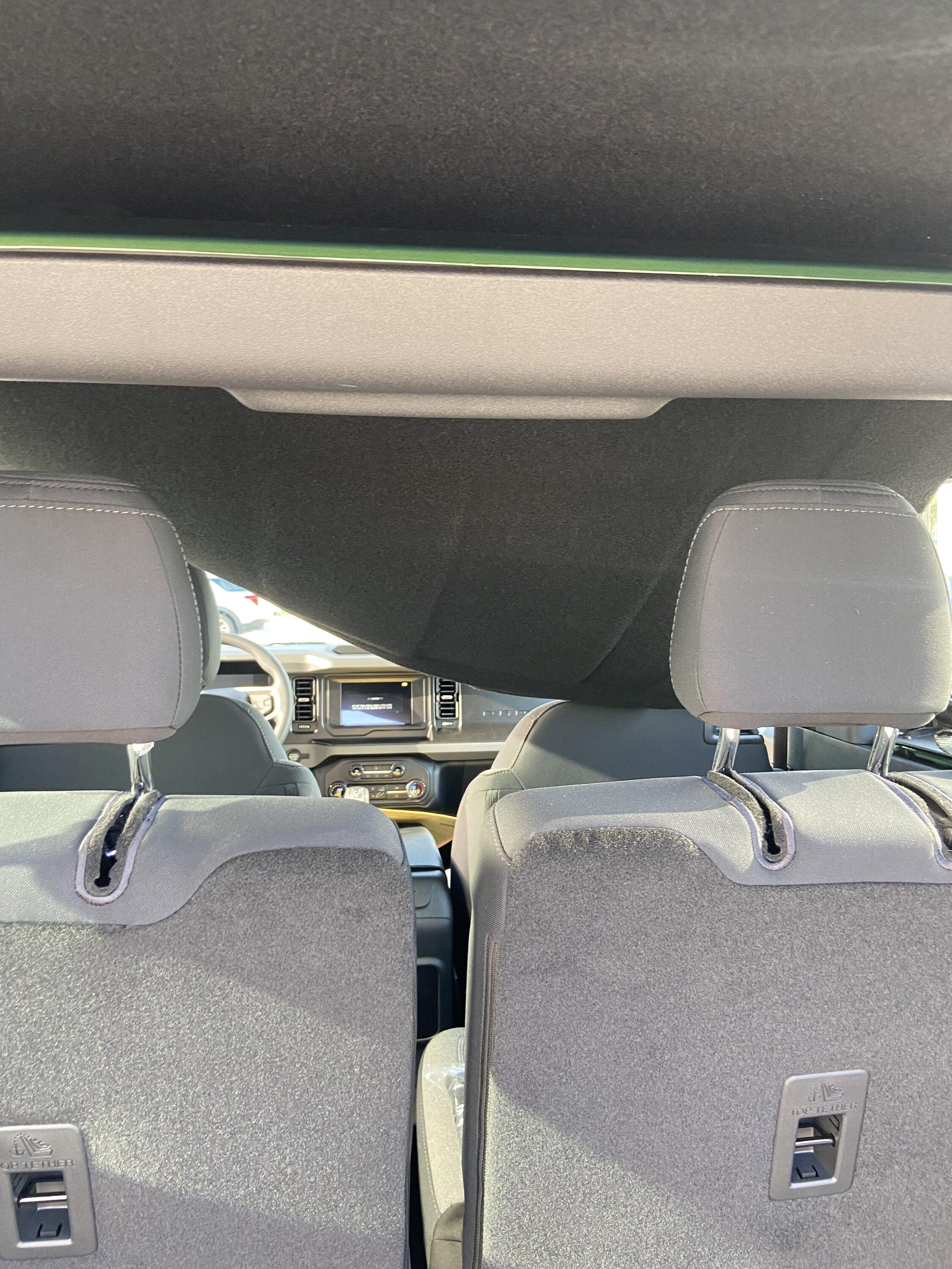Ford Bronco Peeling headliner on Bronco with 5 miles E30DF534-0753-47B5-BD73-3134D0429898