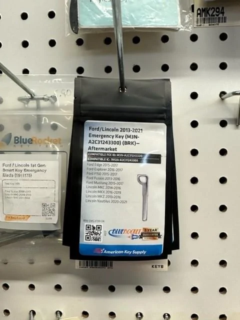 Ford Bronco Valet Key Questions backup key2