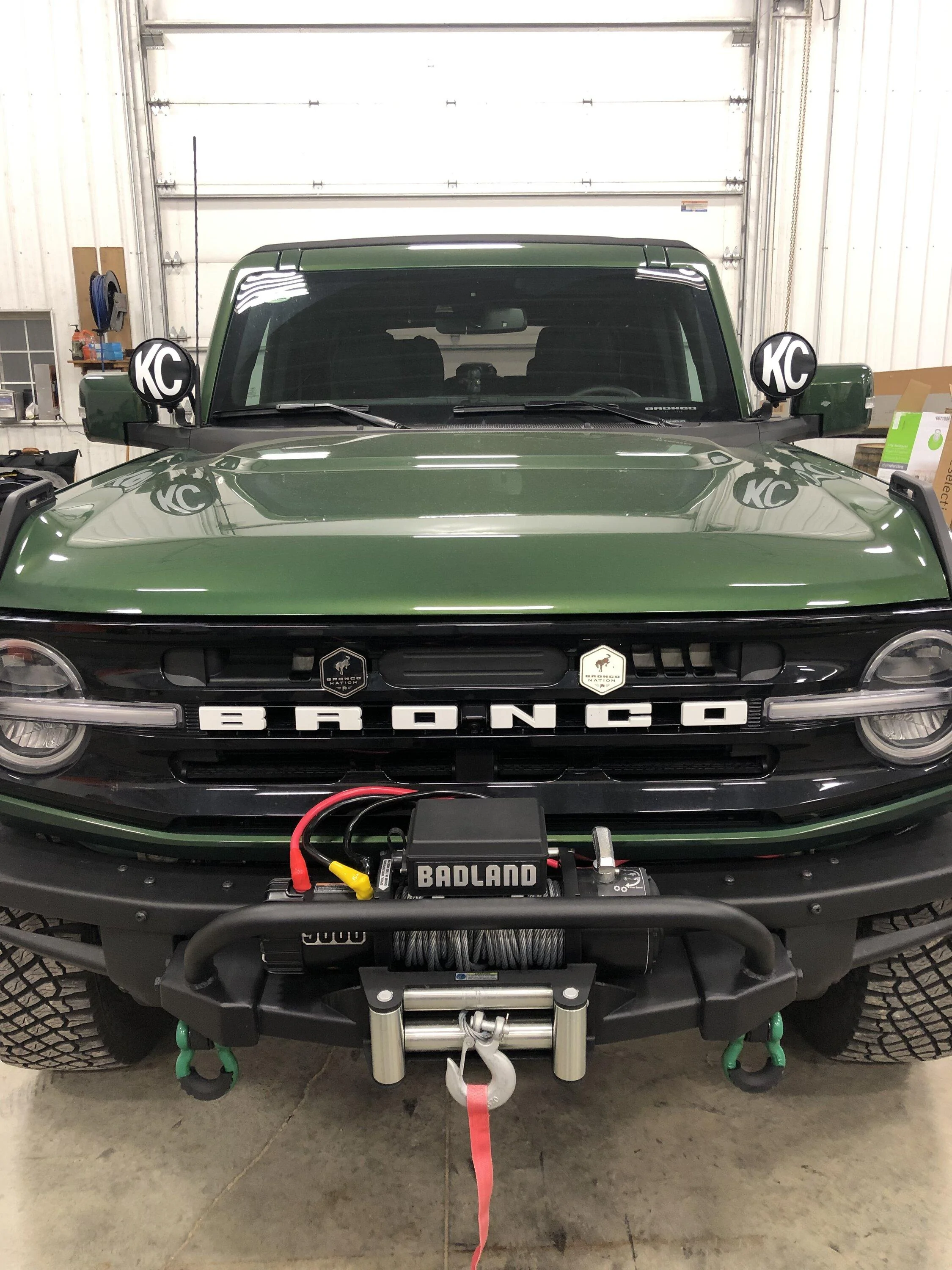 Ford Bronco KC Apollo Pro 6 Installed with Homemade Bracket Mount 5A20E4AD-B6DE-4D2A-B0F5-1D615FE5A22B