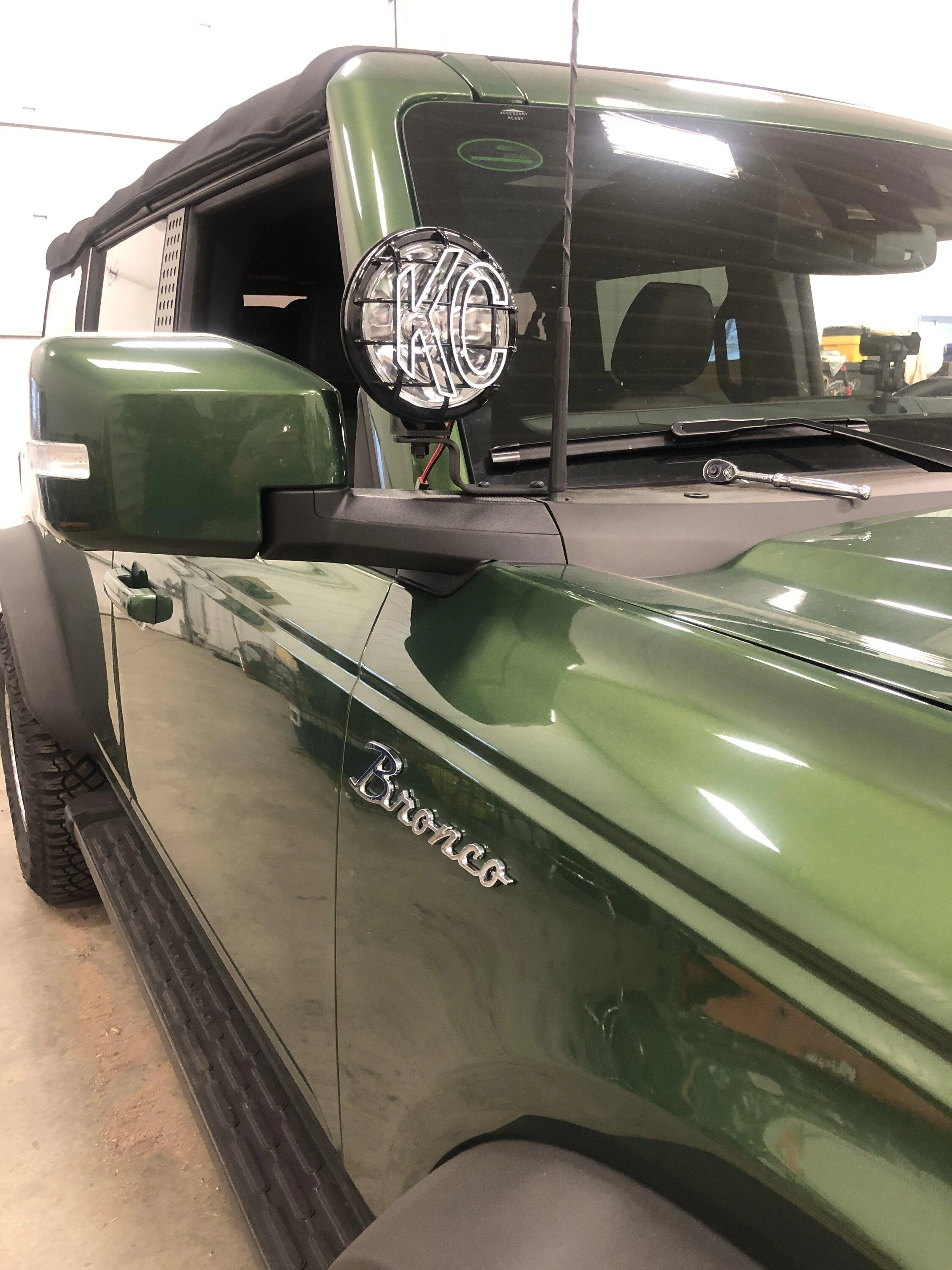 Ford Bronco KC Apollo Pro 6 Installed with Homemade Bracket Mount 1748C18A-81FC-4EA7-8DAD-C1FAA9036977
