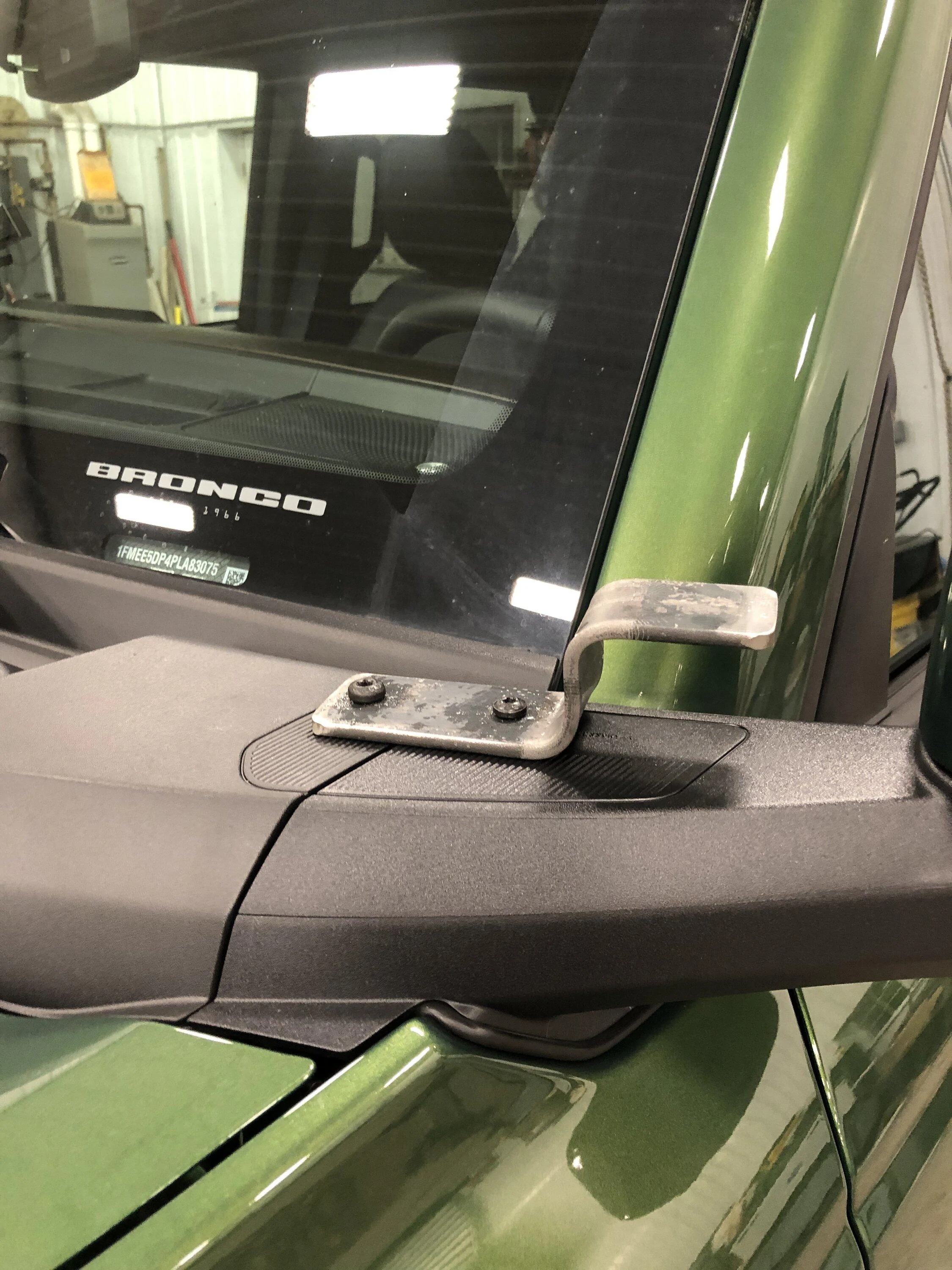Ford Bronco KC Apollo Pro 6 Installed with Homemade Bracket Mount 81AB1229-2C07-405A-BB54-F6A05F841013