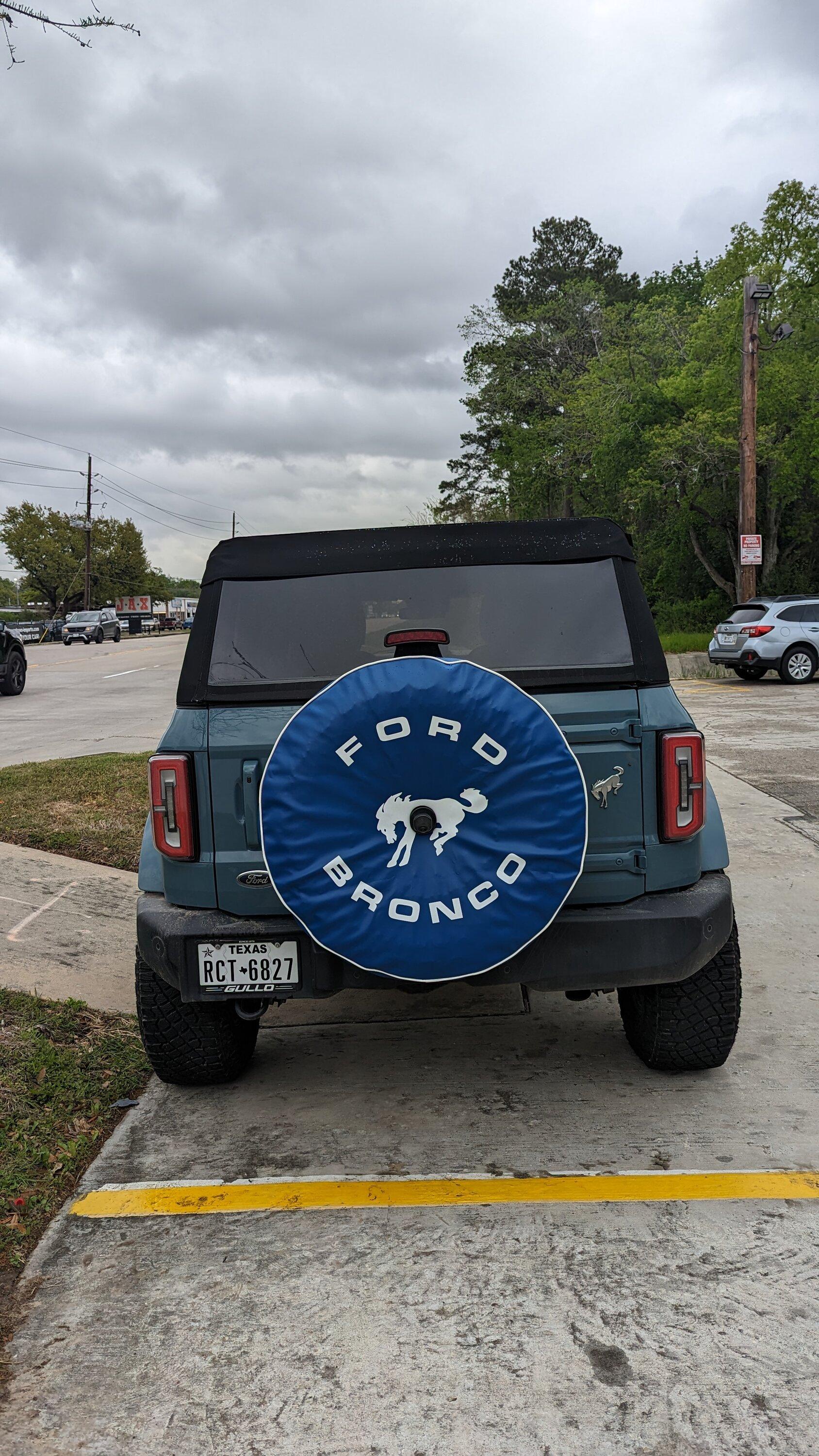Ford Bronco Spare Tire Covers -- post yours PXL_20230321_152815506