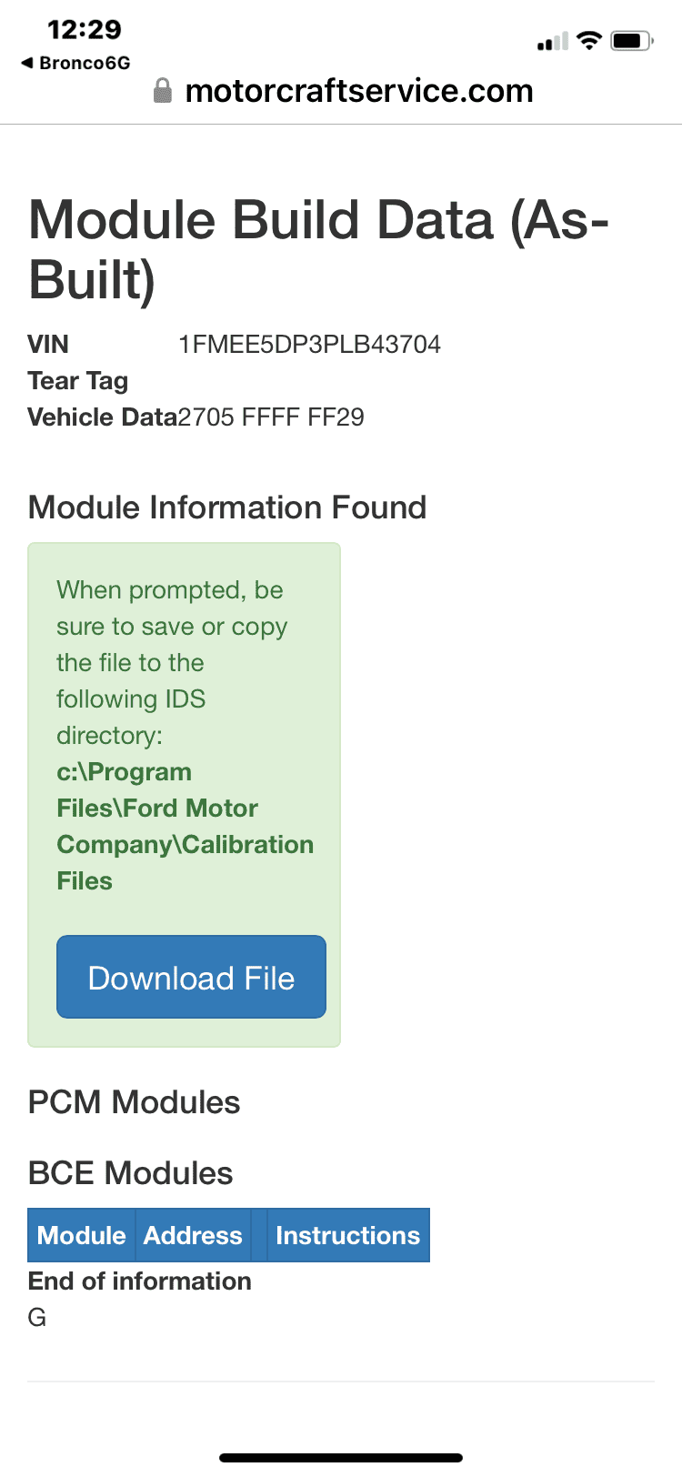 Ford Bronco 4/24/2023 Build Week EEB20423-D8BA-47BE-9FAF-7F3B930CE1A8