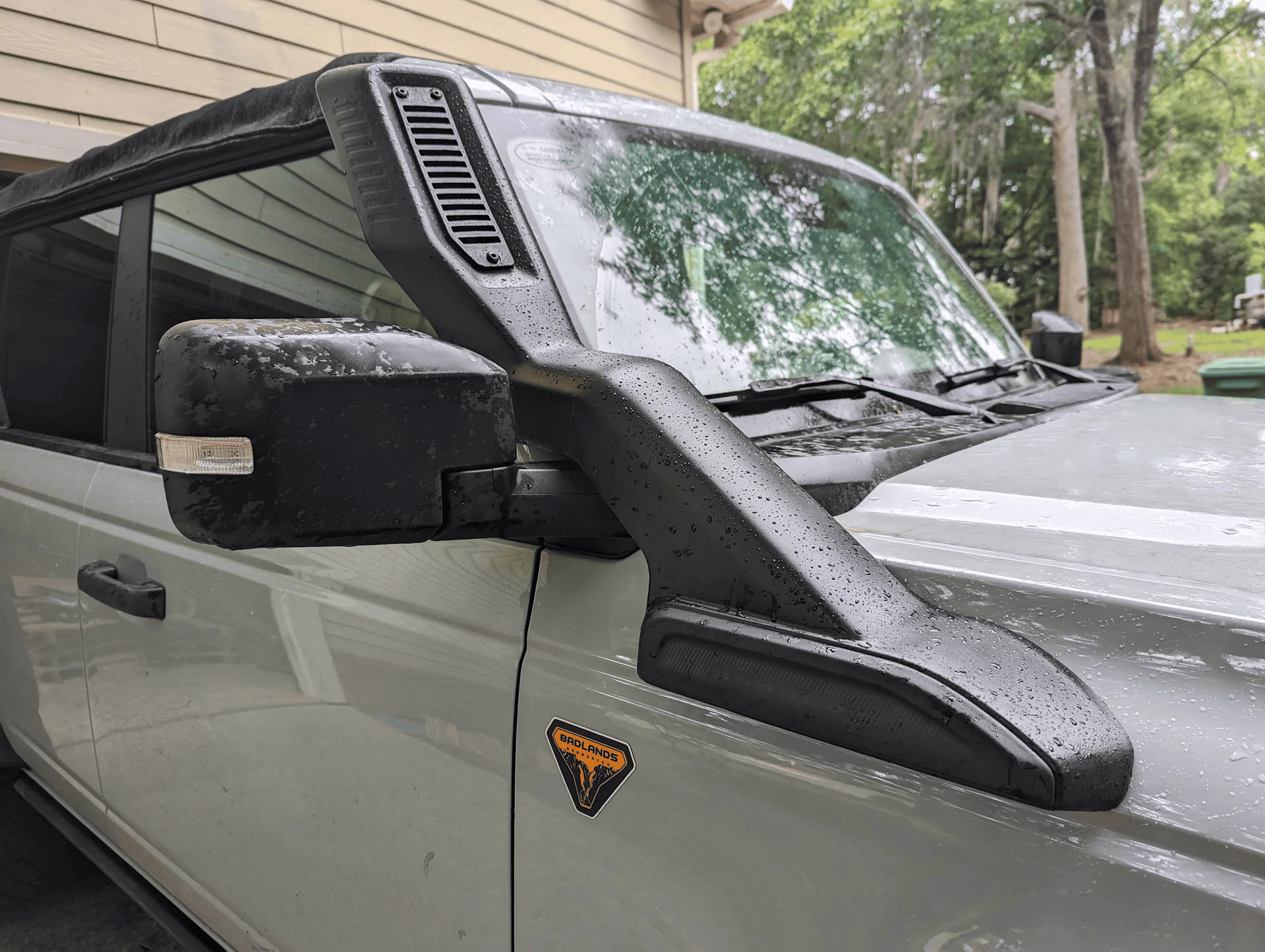 Ford Bronco Everglades Snorkel Installed on 2.7L Badlands Bronco [Update: Completed + Water Flow Test Video] 1682361181278
