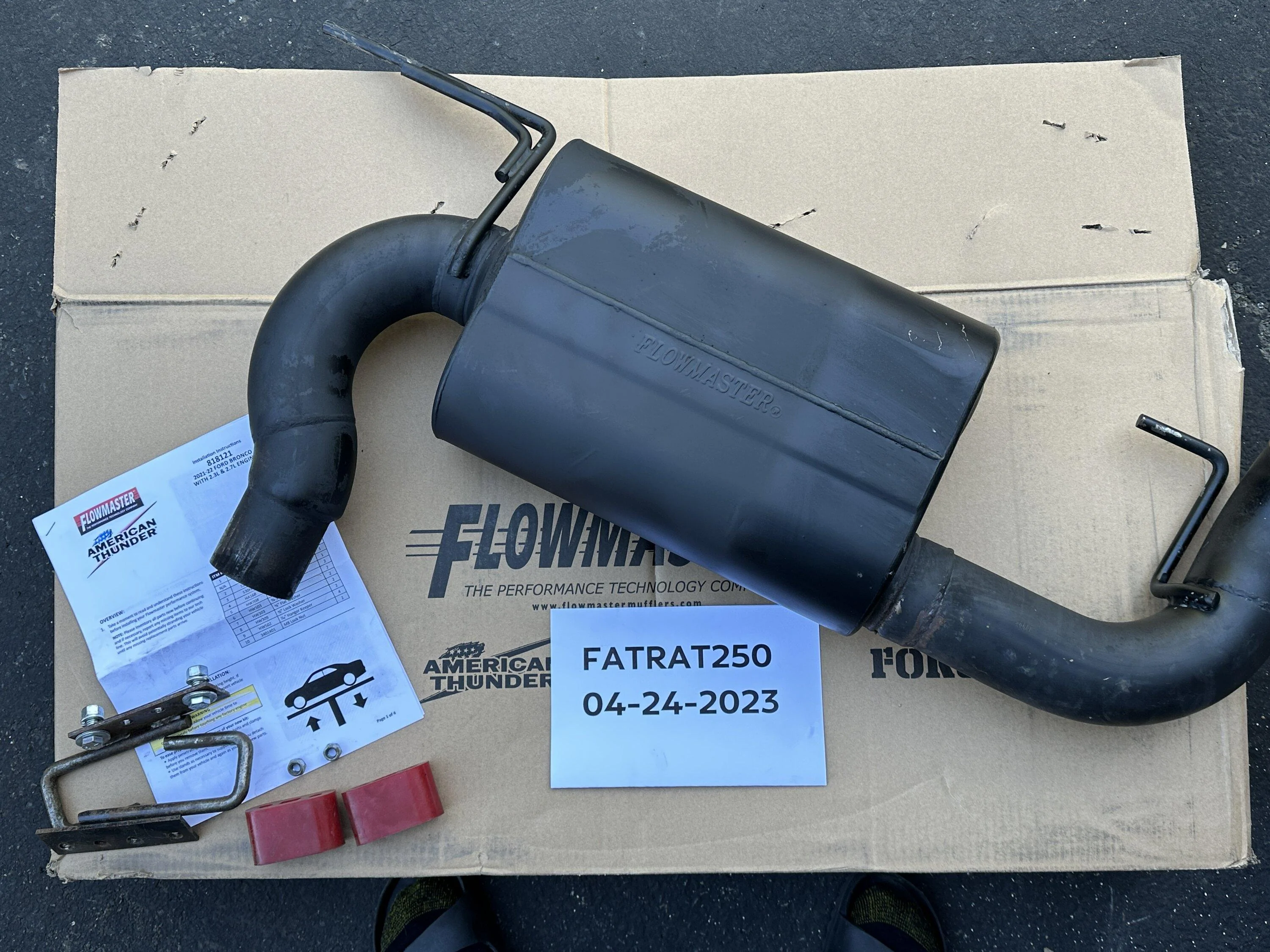 Ford Bronco Flowmaster Exhaust $275 E8FFF314-4221-438F-84D8-4DADE6D1C04E
